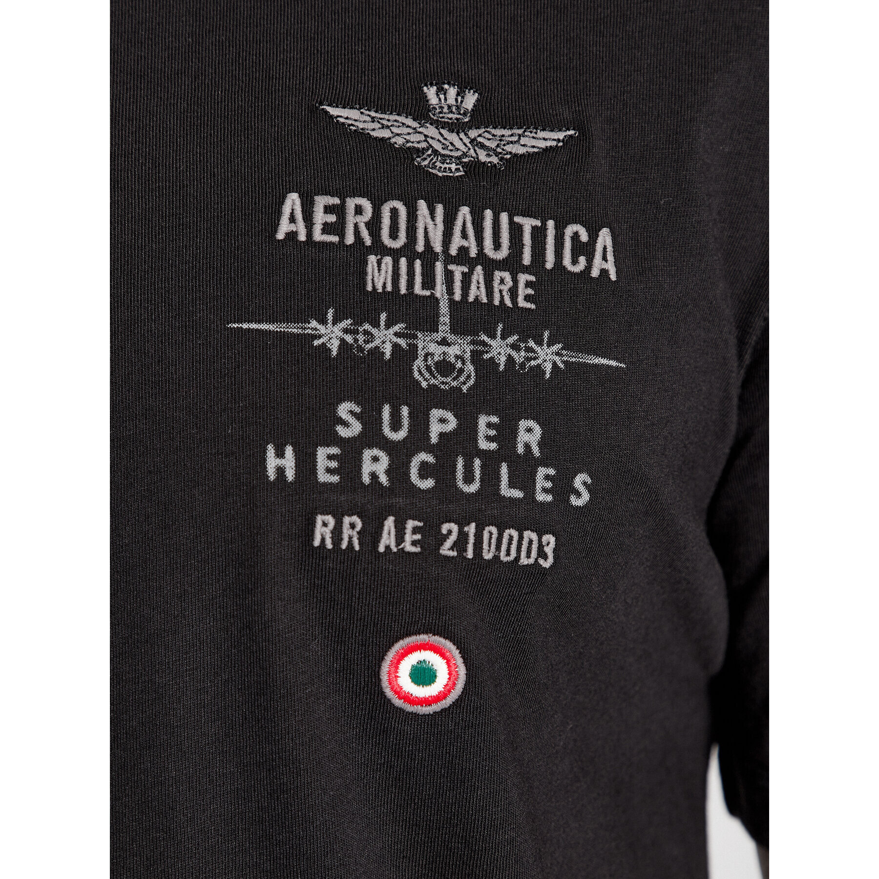 Aeronautica Militare Тишърт 232TS2135J597 Черен Comfort Fit - Pepit.bg