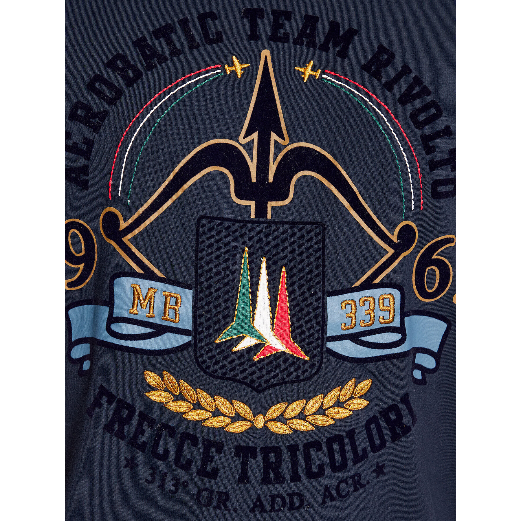 Aeronautica Militare Тишърт 232TS2152J597 Тъмносин Regular Fit - Pepit.bg