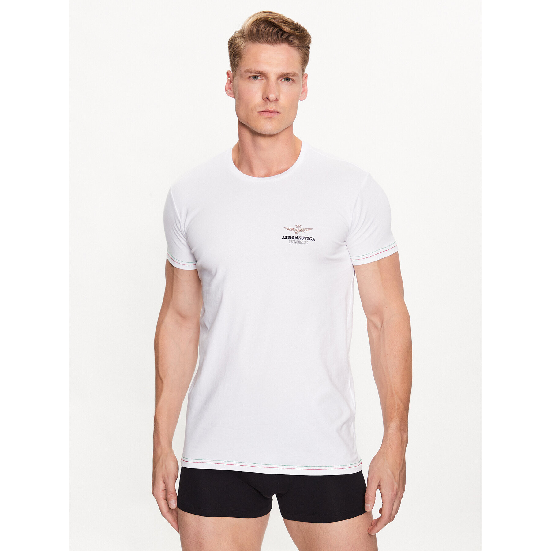 Aeronautica Militare Тишърт AM1UTI003 Бял Regular Fit - Pepit.bg