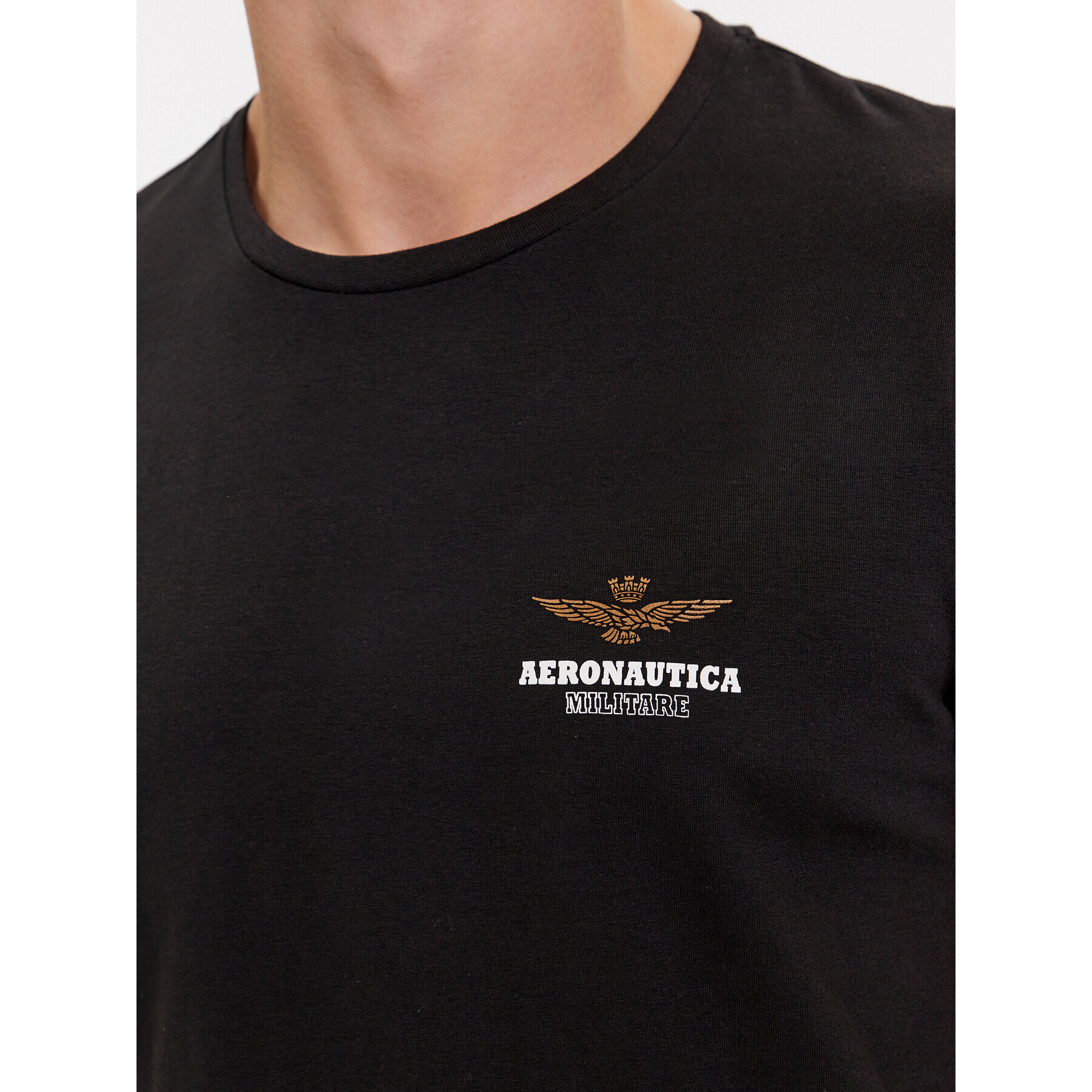 Aeronautica Militare Тишърт AM1UTI003 Черен Regular Fit - Pepit.bg