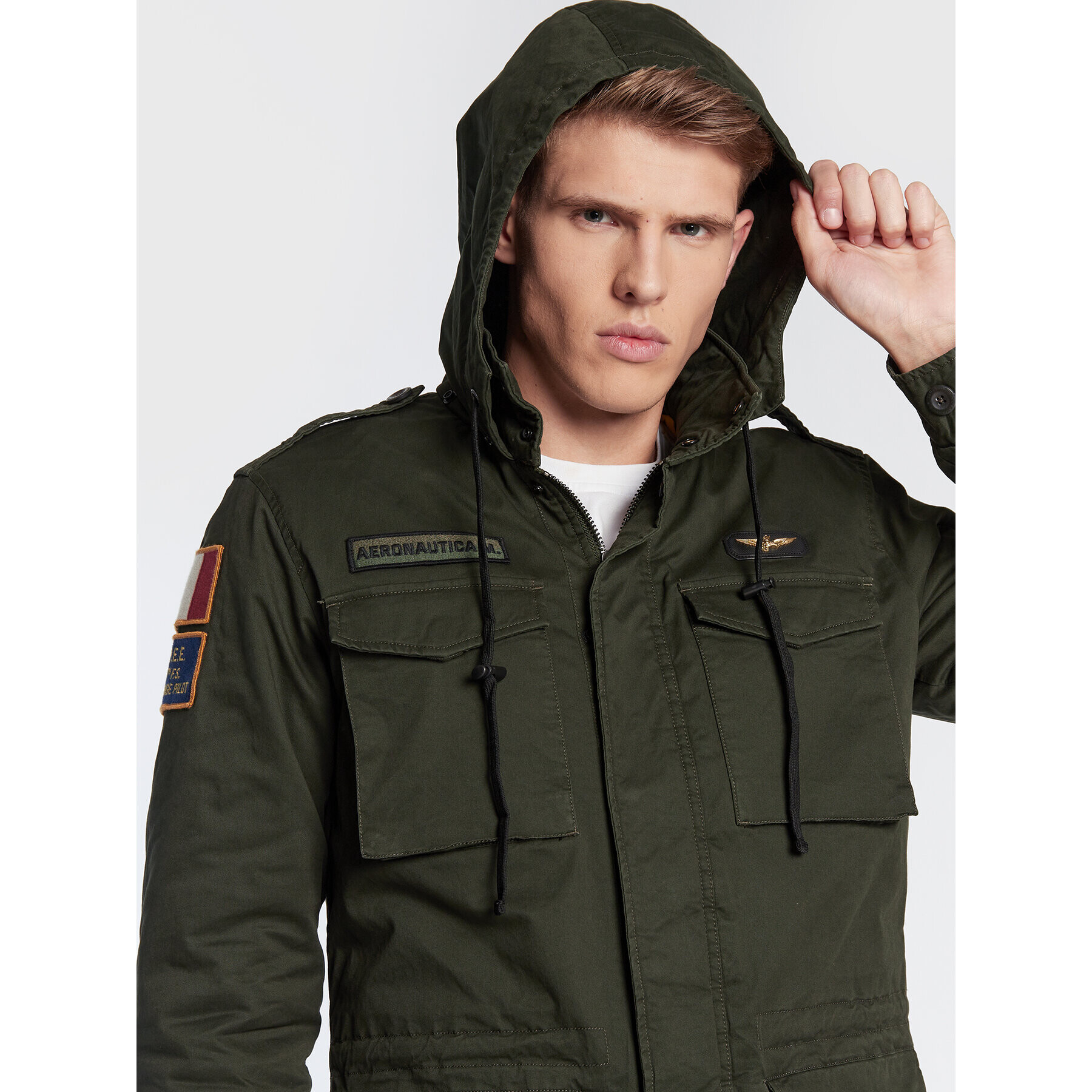 Aeronautica Militare Зимно яке 222AB2038CT3013 Зелен Regular Fit - Pepit.bg