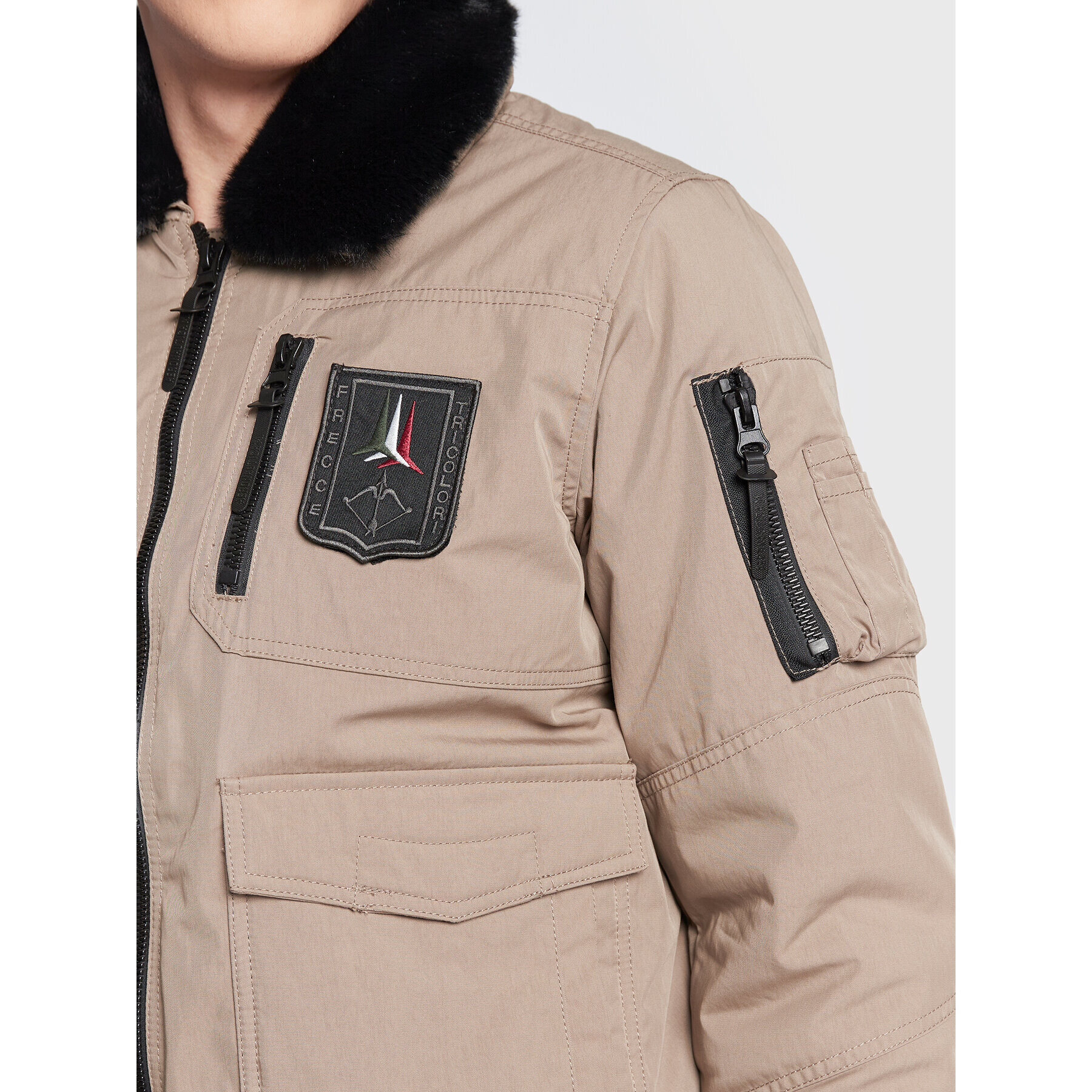 Aeronautica Militare Зимно яке 222AB2041CT2932 Зелен Regular Fit - Pepit.bg