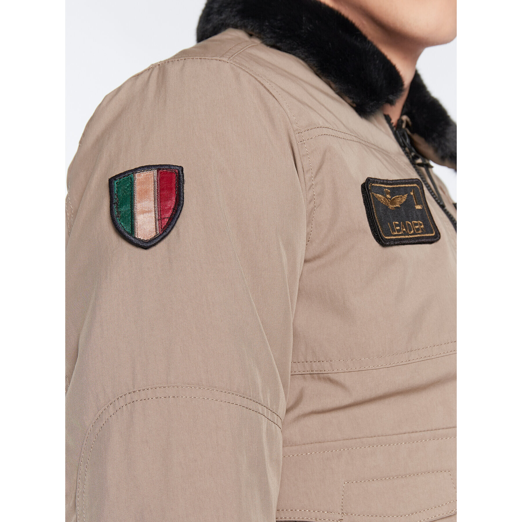 Aeronautica Militare Зимно яке 222AB2041CT2932 Зелен Regular Fit - Pepit.bg