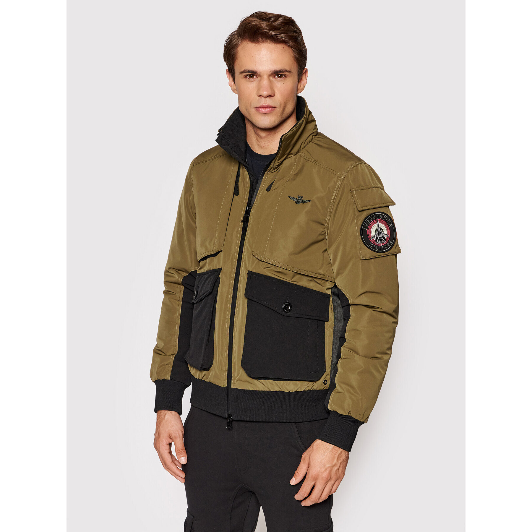 Aeronautica Militare Зимно яке 212AB1973CT2881 Кафяв Regular Fit - Pepit.bg