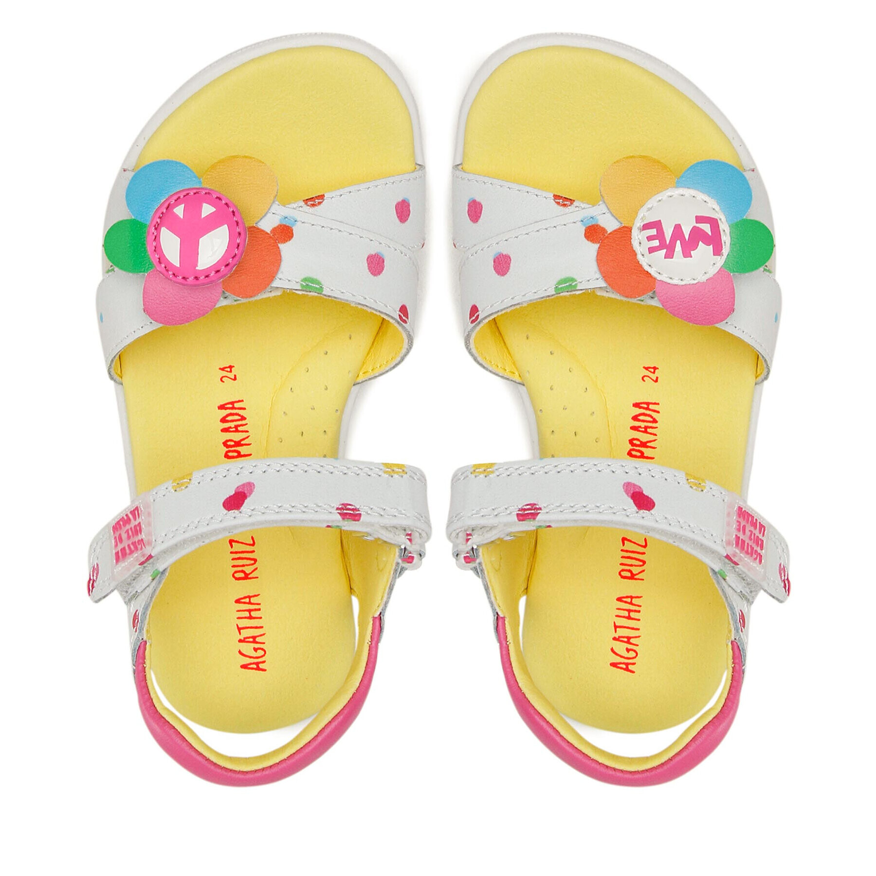 Agatha Ruiz de la Prada Сандали 222935 C M Бял - Pepit.bg