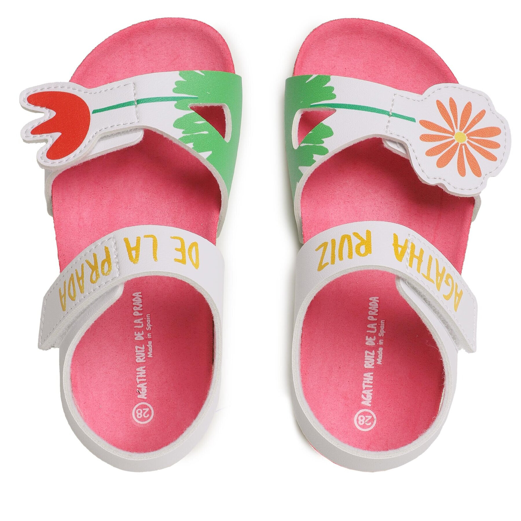 Agatha Ruiz de la Prada Сандали 232960 D Бял - Pepit.bg