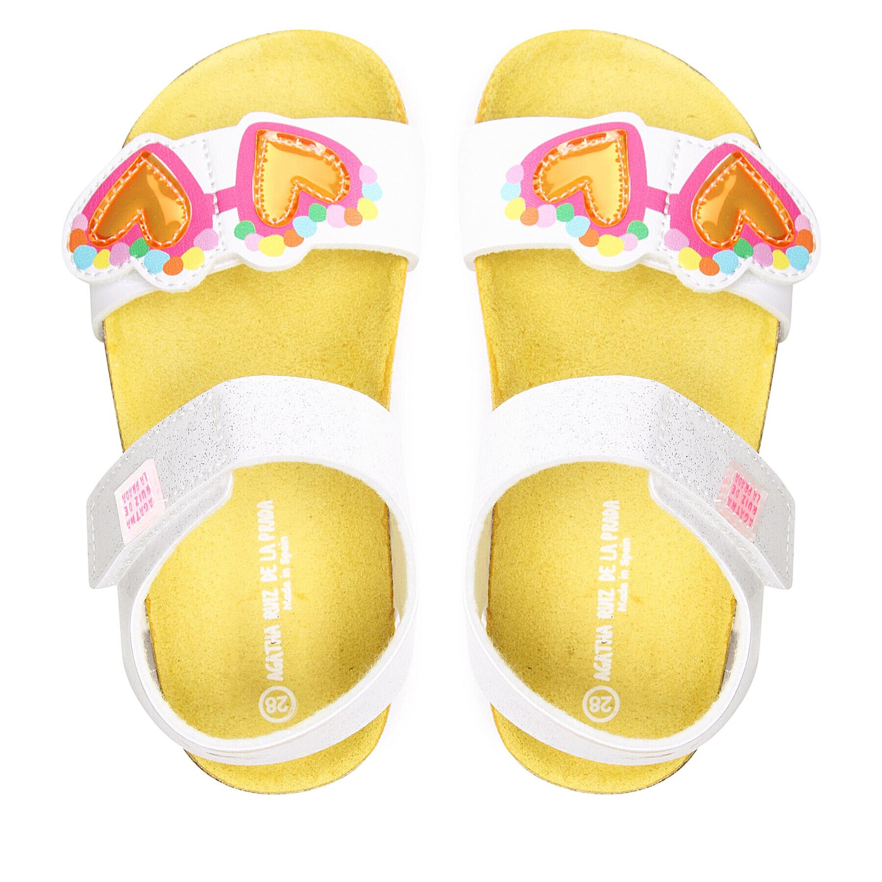 Agatha Ruiz de la Prada Сандали 232961 D Бял - Pepit.bg