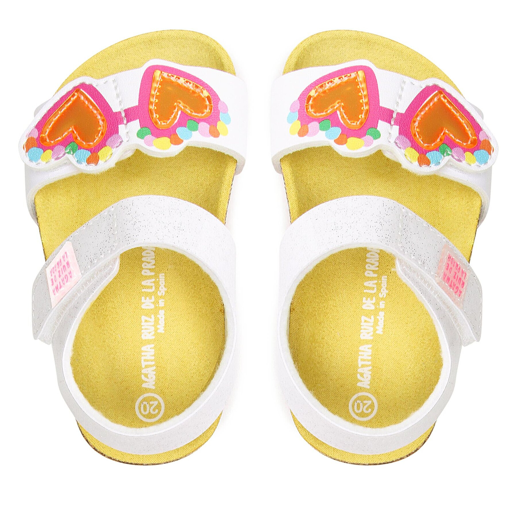 Agatha Ruiz de la Prada Сандали 232961 M Бял - Pepit.bg