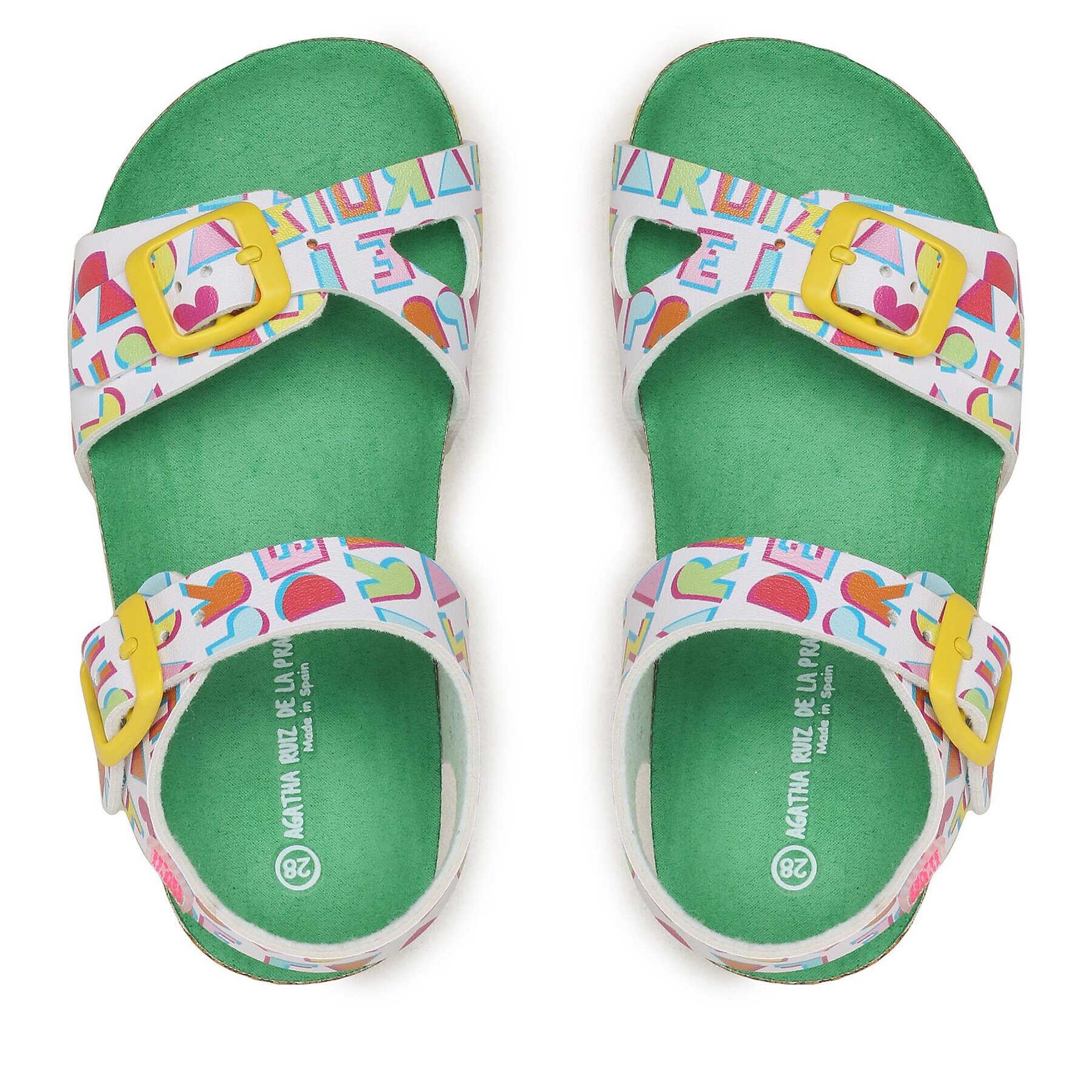 Agatha Ruiz de la Prada Сандали 232966 D Бял - Pepit.bg