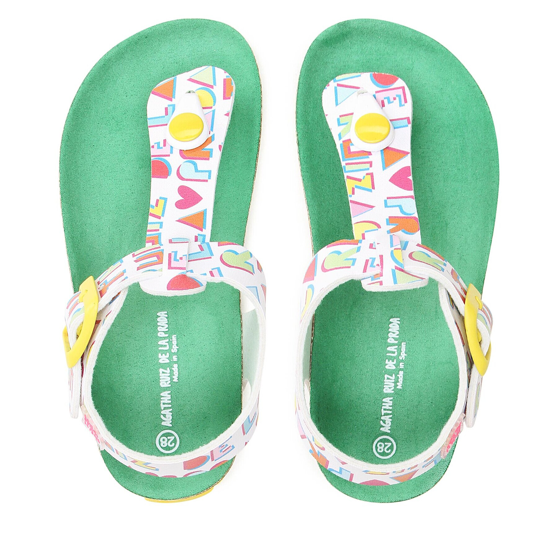 Agatha Ruiz de la Prada Сандали 232967 S Бял - Pepit.bg