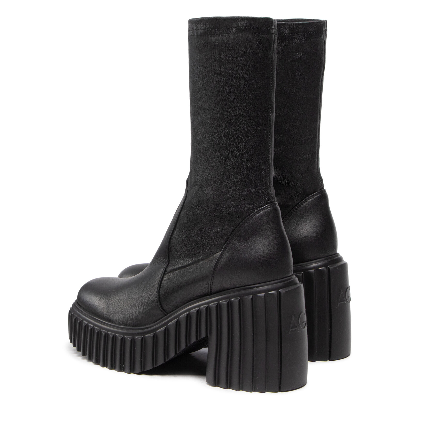AGL Ботуши Tiggy Stretch 12038/22 Черен - Pepit.bg