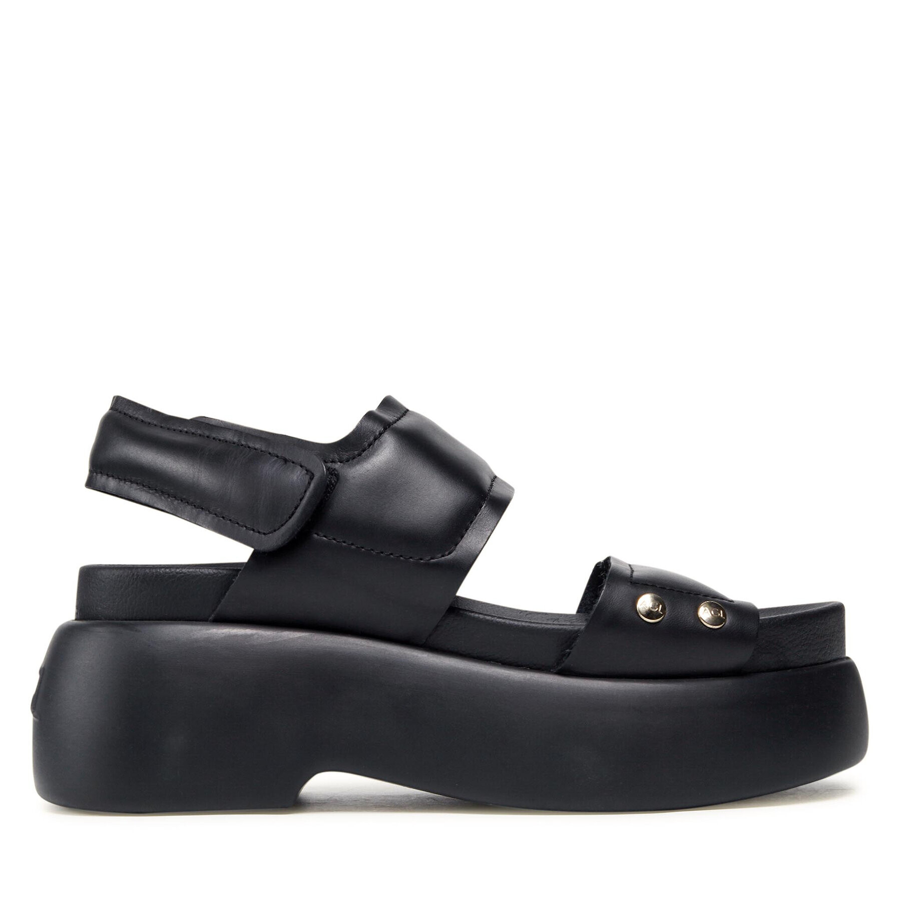 AGL Сандали Puffy Sandal D671003PGOLISC0000 Черен - Pepit.bg