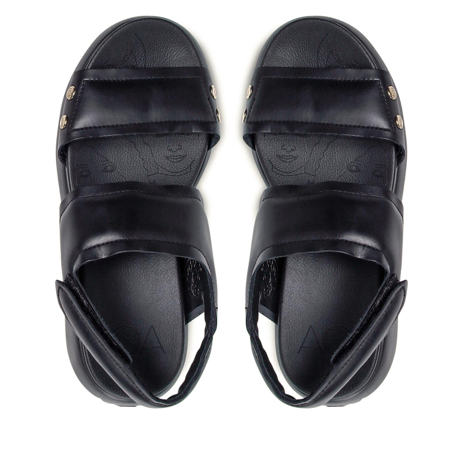 AGL Сандали Puffy Sandal D671003PGOLISC0000 Черен - Pepit.bg