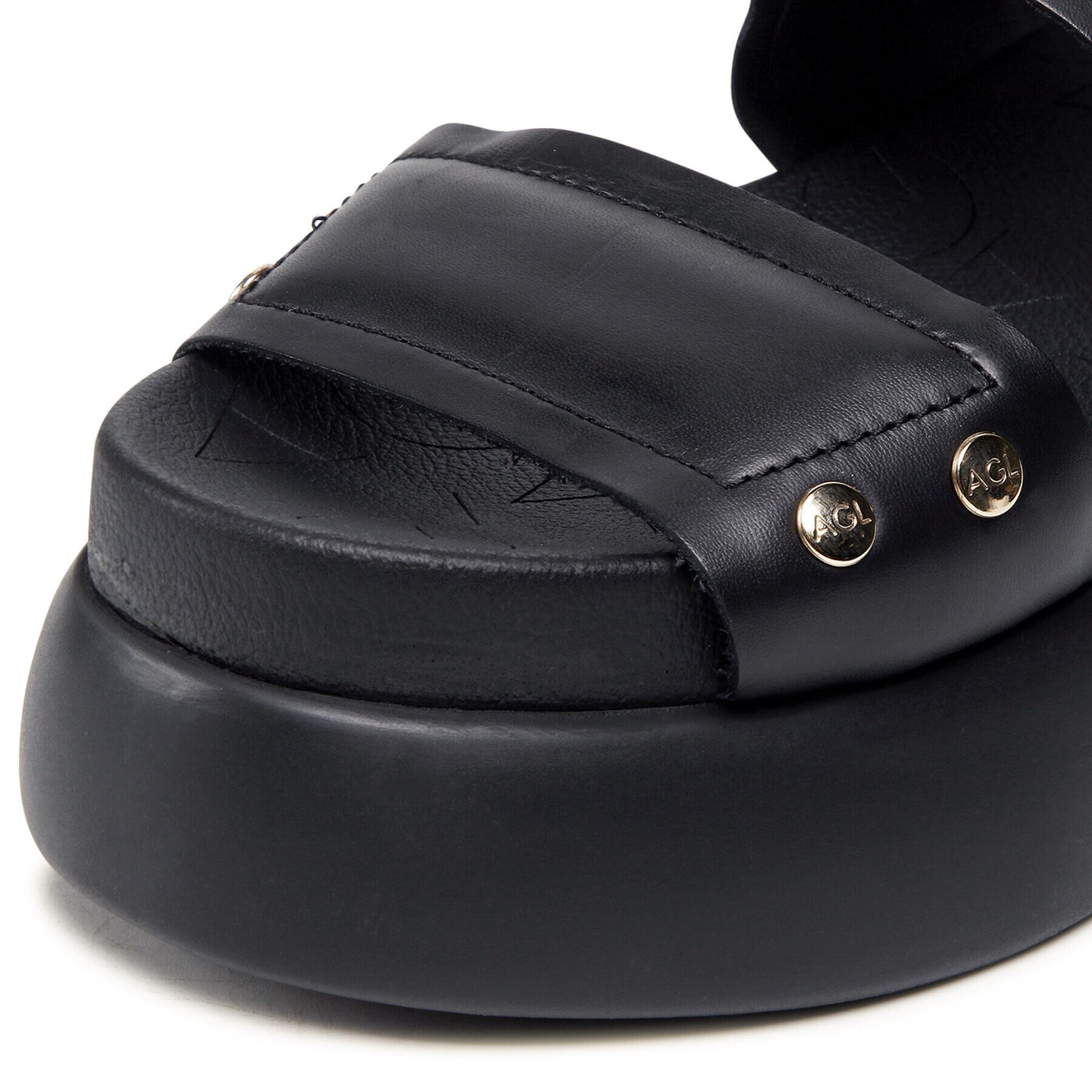 AGL Сандали Puffy Sandal D671003PGOLISC0000 Черен - Pepit.bg