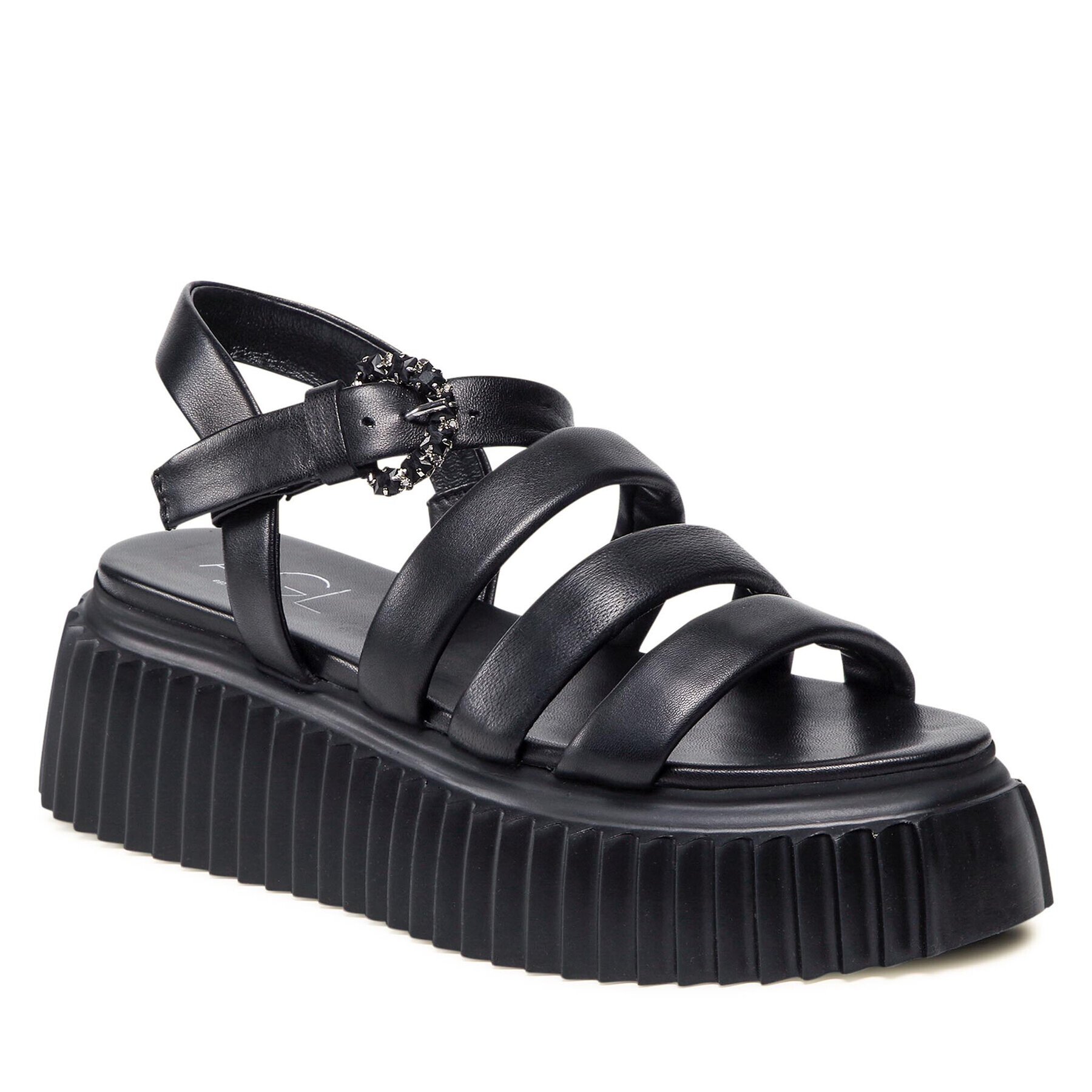 AGL Сандали Shiny Sandal D642062PQKO0291013 Черен - Pepit.bg