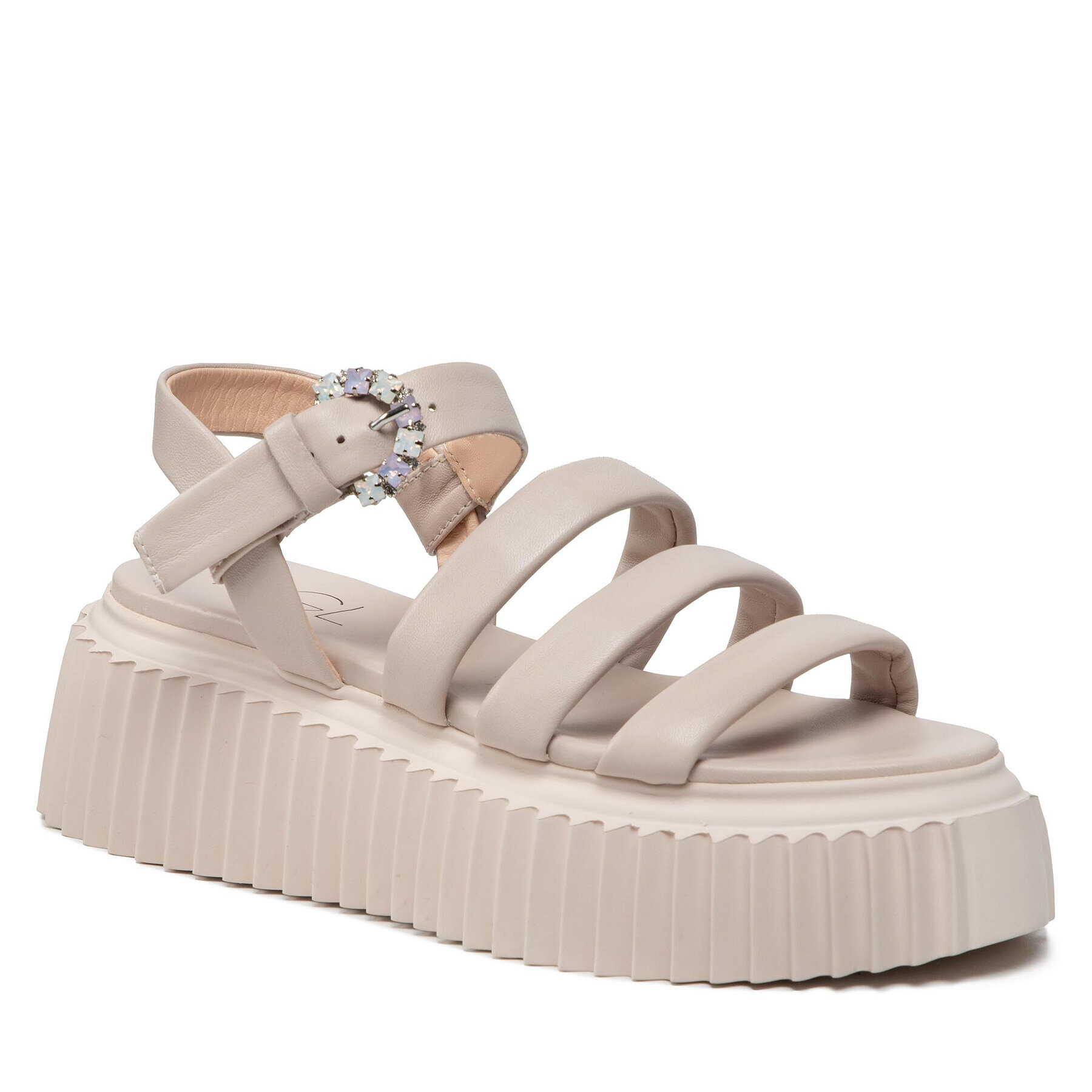 AGL Сандали Shiny Sandal D642062PQKO029D454 Бежов - Pepit.bg