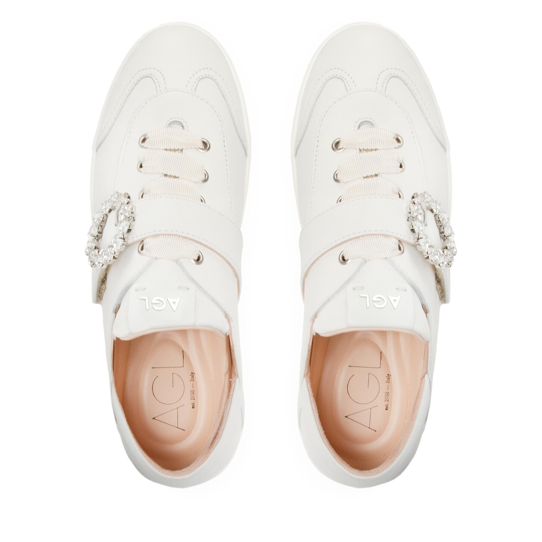 AGL Сникърси Gemma D936108PGKT065B286 Бял - Pepit.bg