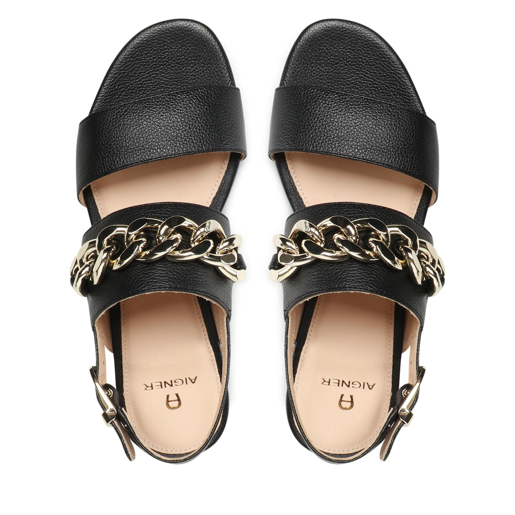 Aigner Сандали Shirley 24 1221370 Черен - Pepit.bg