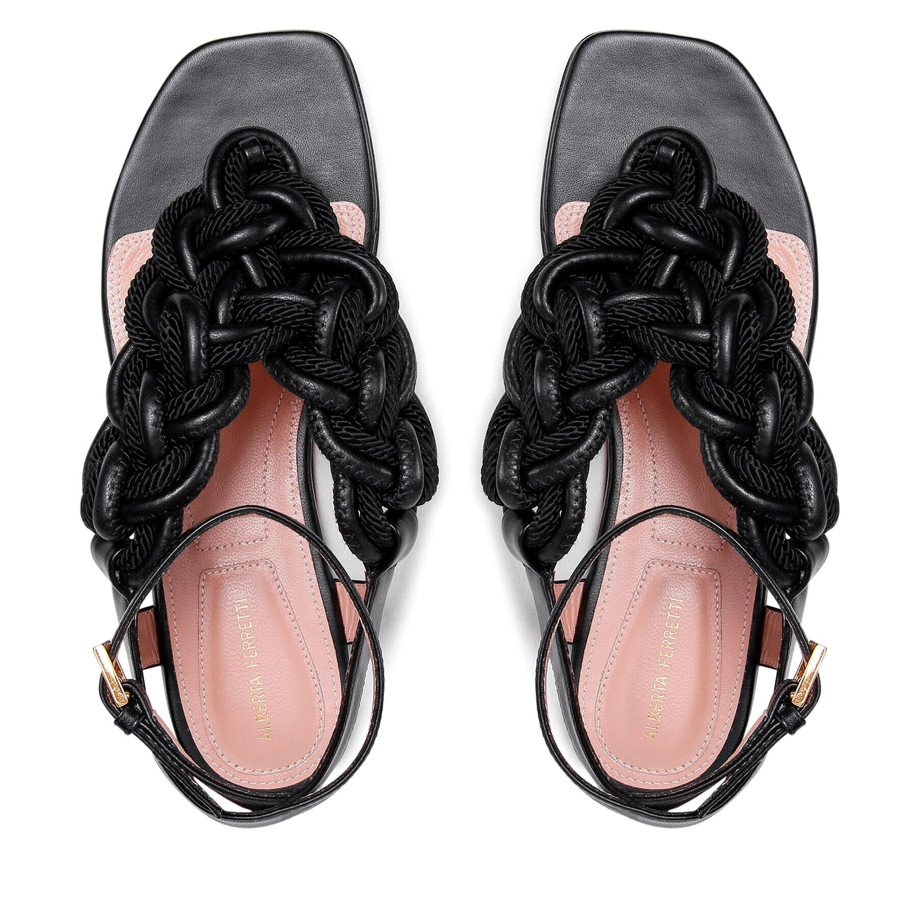 Alberta Ferretti Сандали 22152A6342 8019 Черен - Pepit.bg
