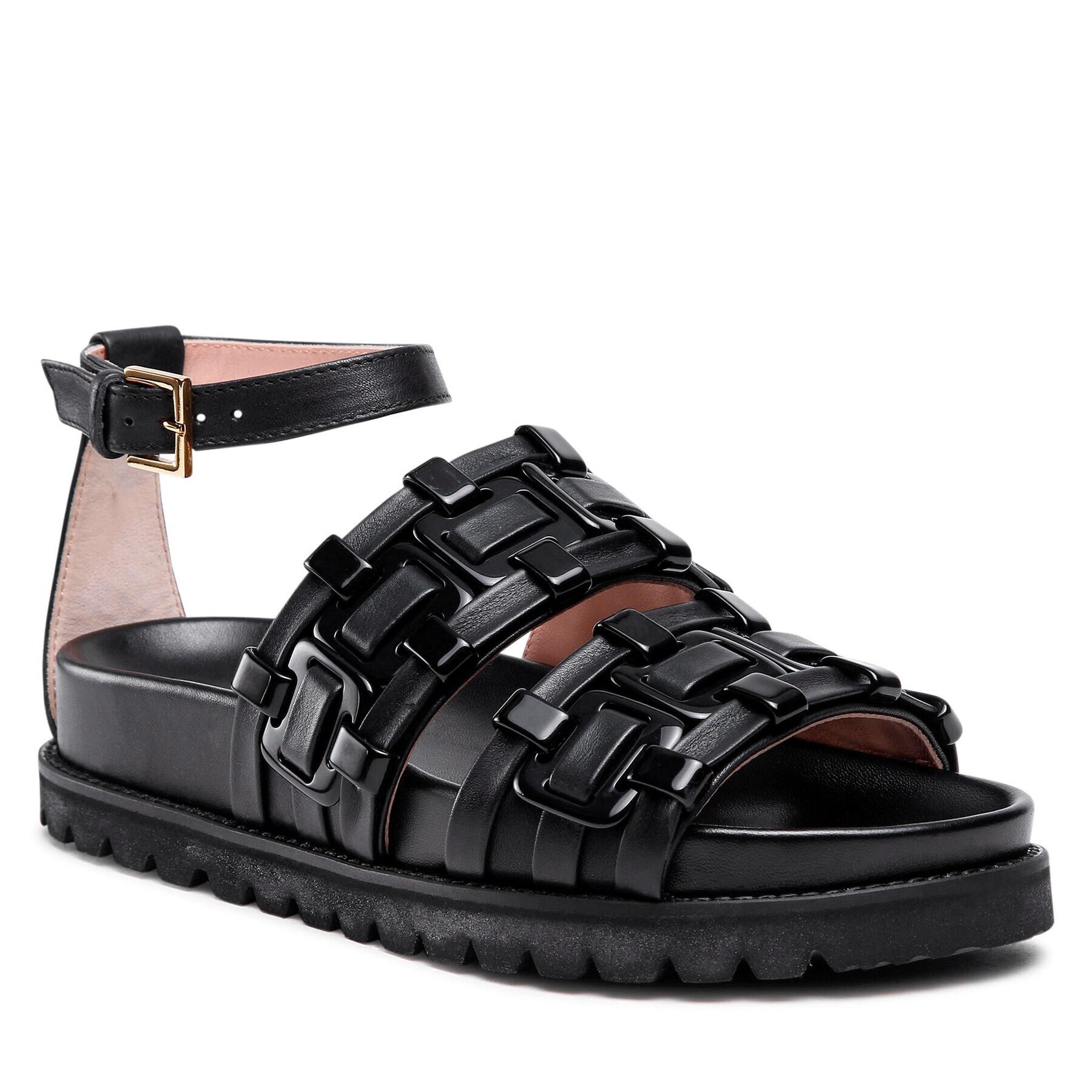 Alberta Ferretti Сандали 22152A6344 8302 Черен - Pepit.bg