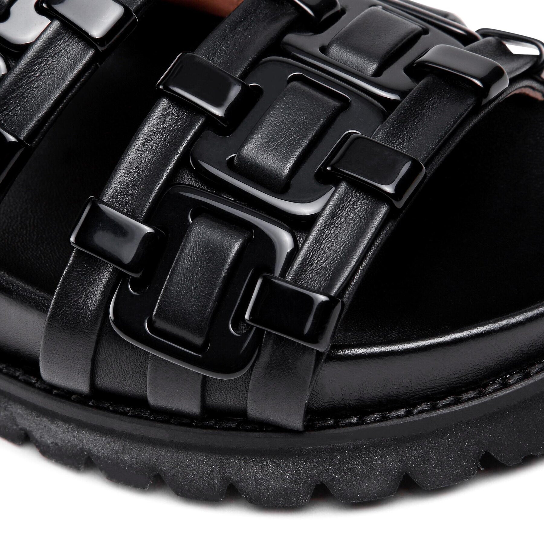 Alberta Ferretti Сандали 22152A6344 8302 Черен - Pepit.bg