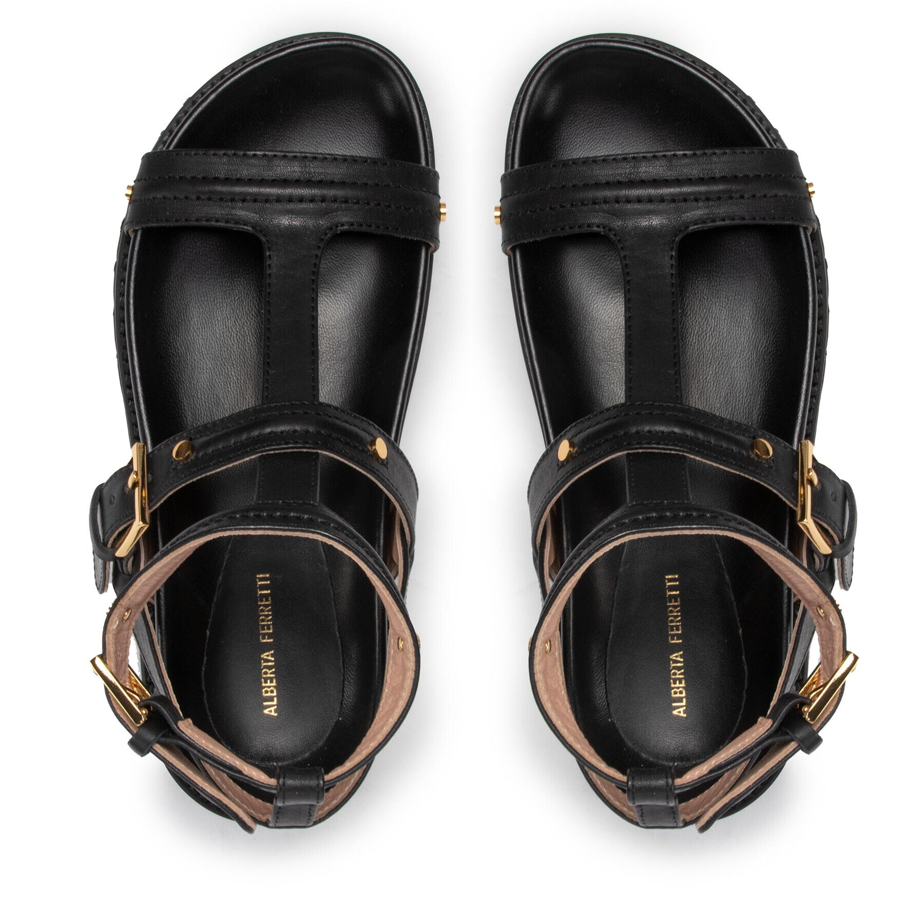 Alberta Ferretti Сандали 22152A6349 8002 Черен - Pepit.bg