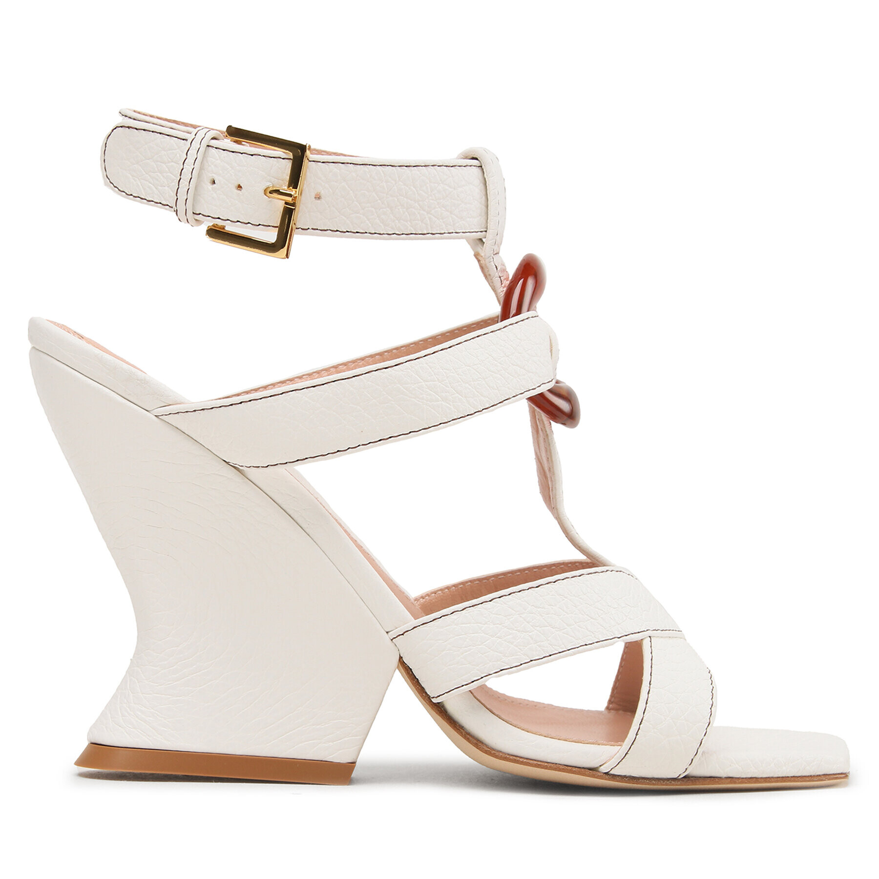 Alberta Ferretti Сандали 23151A6306 8003 Бял - Pepit.bg