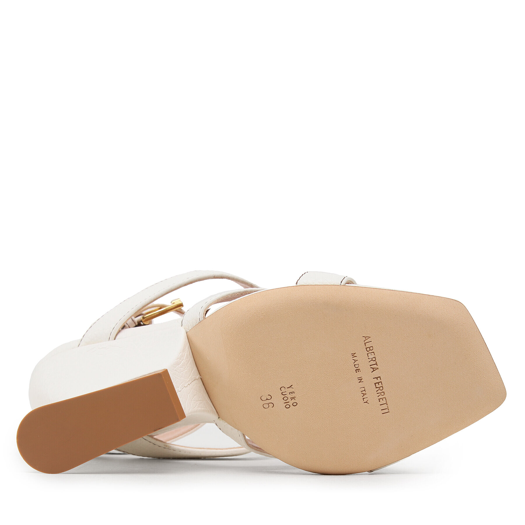 Alberta Ferretti Сандали 23151A6306 8003 Бял - Pepit.bg