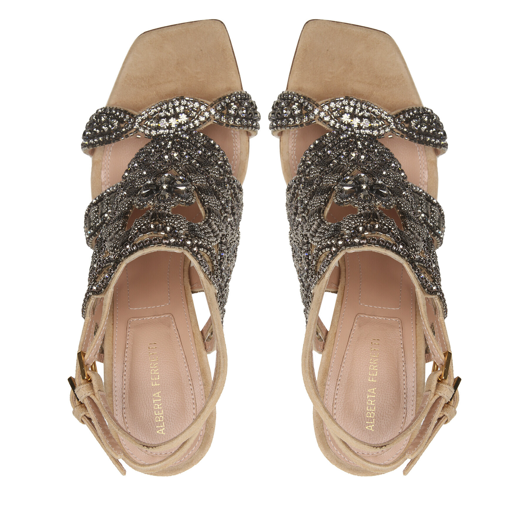 Alberta Ferretti Сандали 23151A6311 8021 Сив - Pepit.bg