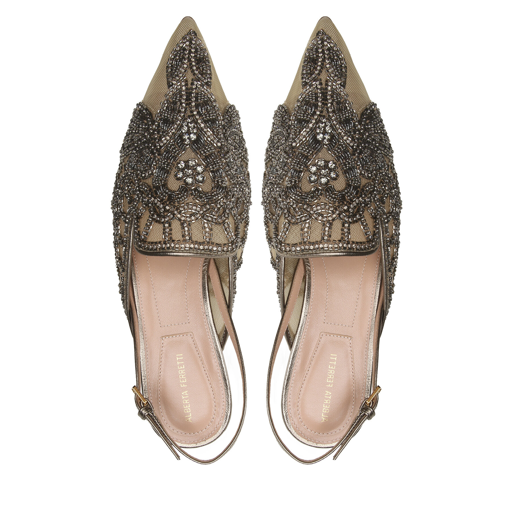 Alberta Ferretti Сандали 23151A6603 8224 Сив - Pepit.bg