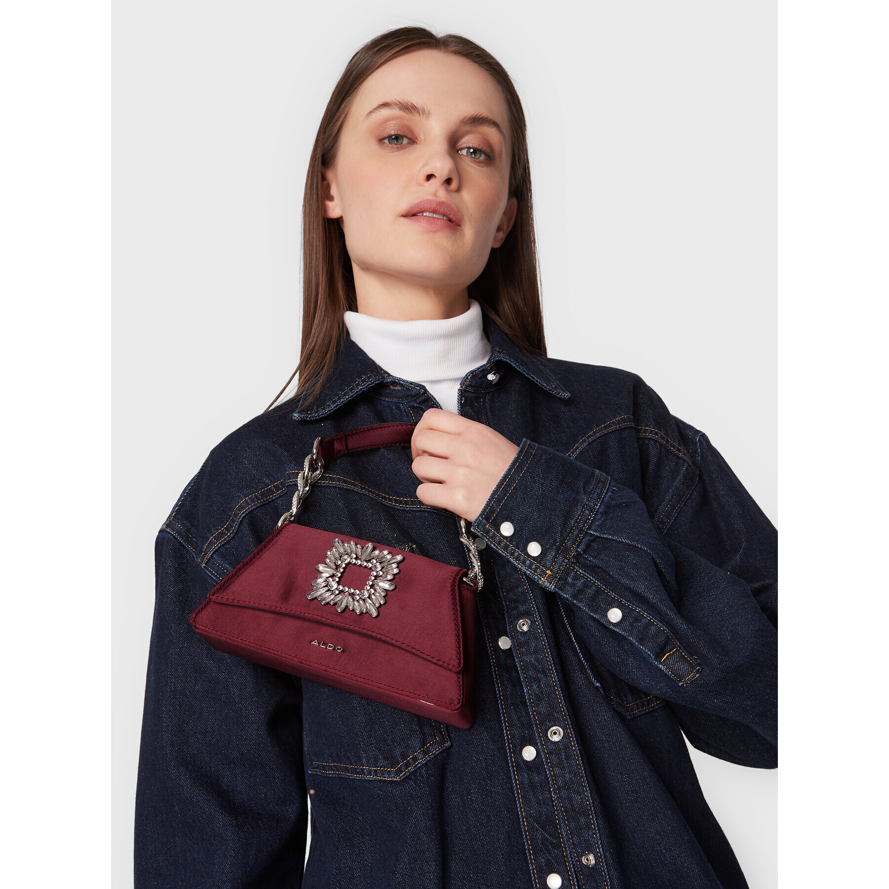 Aldo Дамска чанта Carre 13491615 Бордо - Pepit.bg