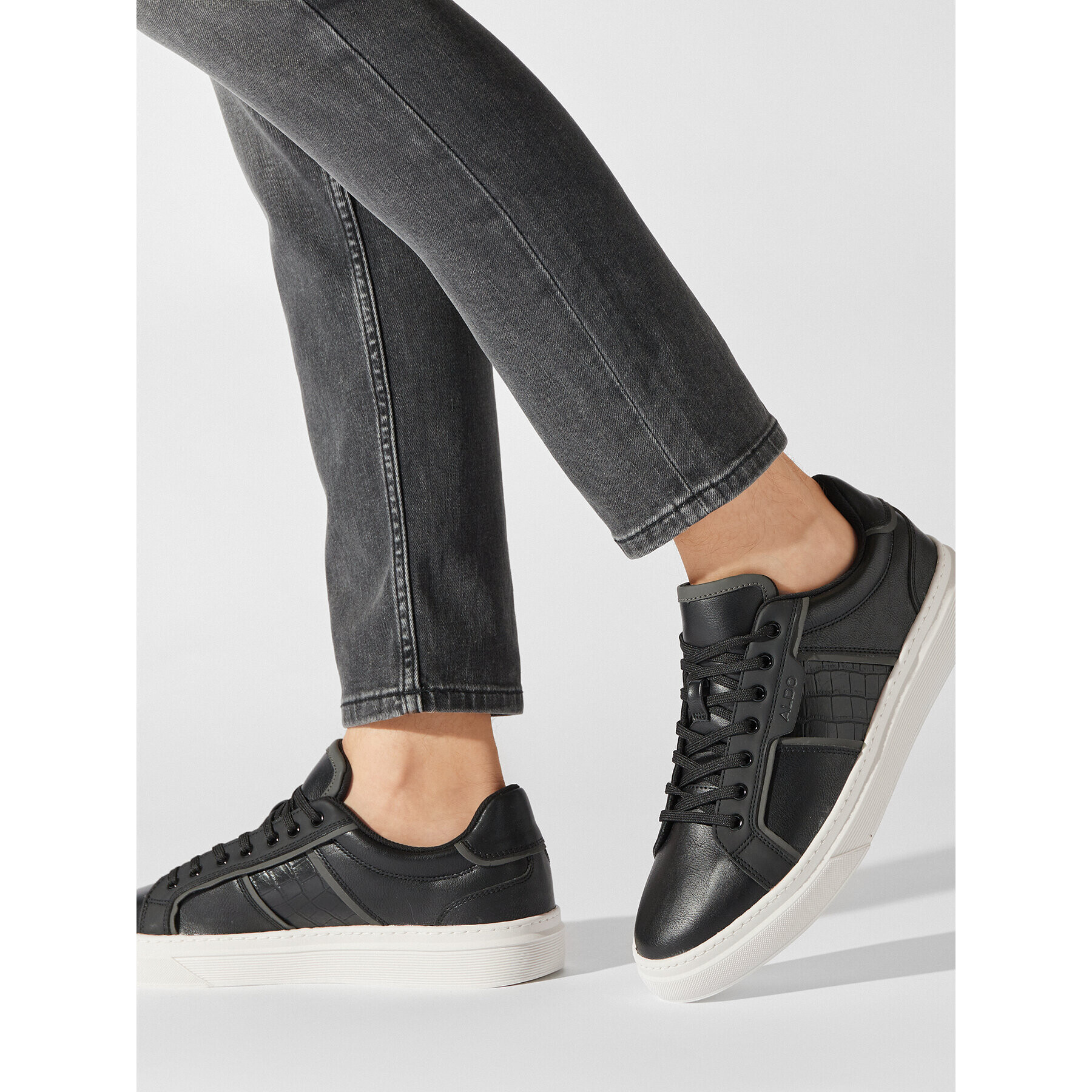 Aldo Сникърси Courtline 13569815 Черен - Pepit.bg