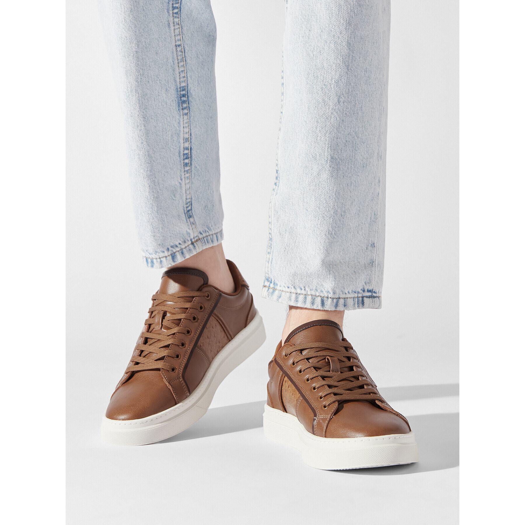Aldo Сникърси Courtline 13569818 Кафяв - Pepit.bg