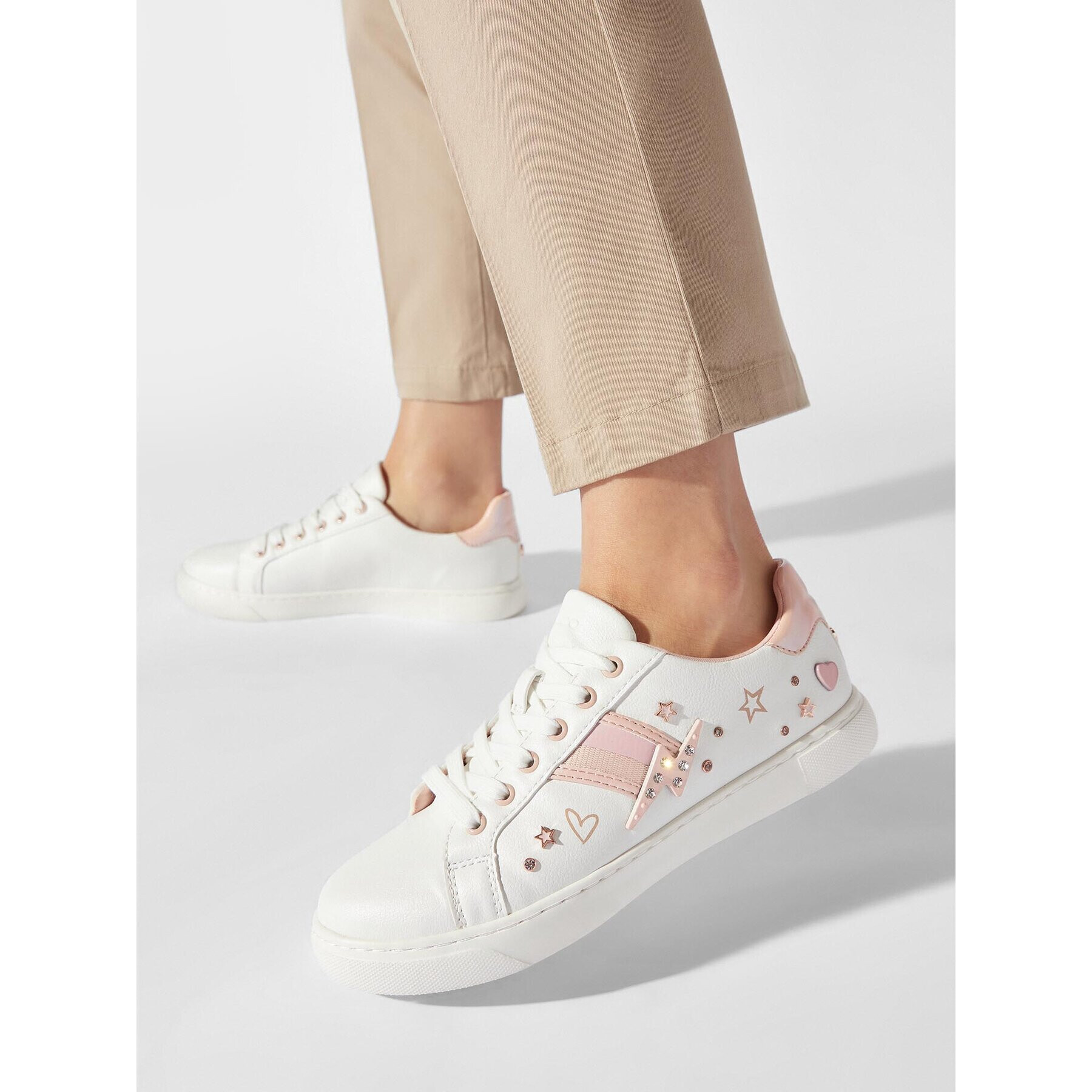 Aldo Сникърси Fineday 16280723 Бял - Pepit.bg