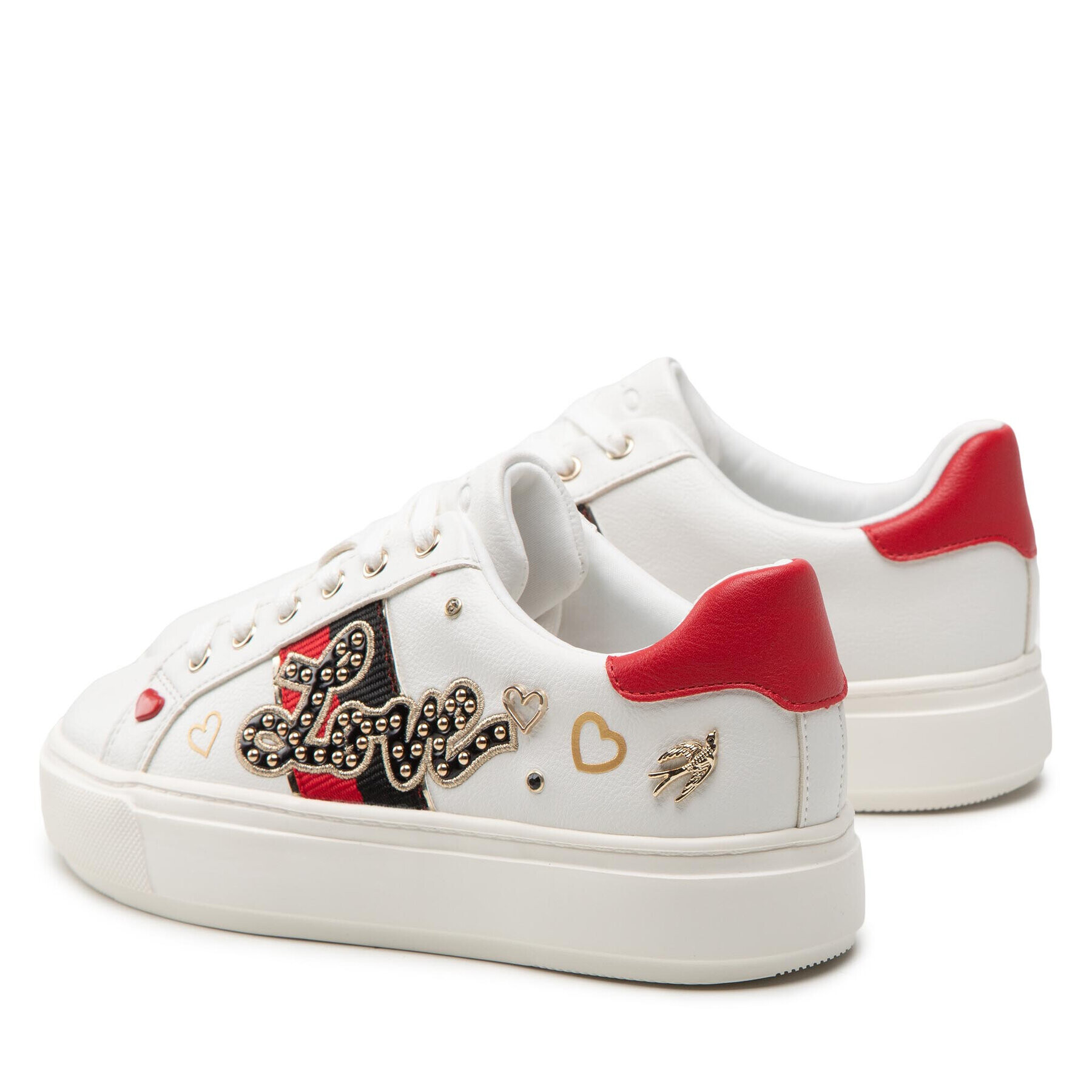 Aldo Сникърси Lovealways 13450267 Бял - Pepit.bg