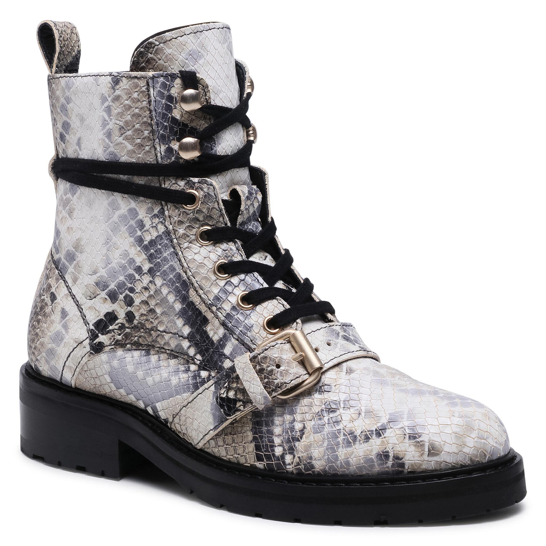 AllSaints Туристически oбувки Donita Snake B4ZW0445 Сив - Pepit.bg