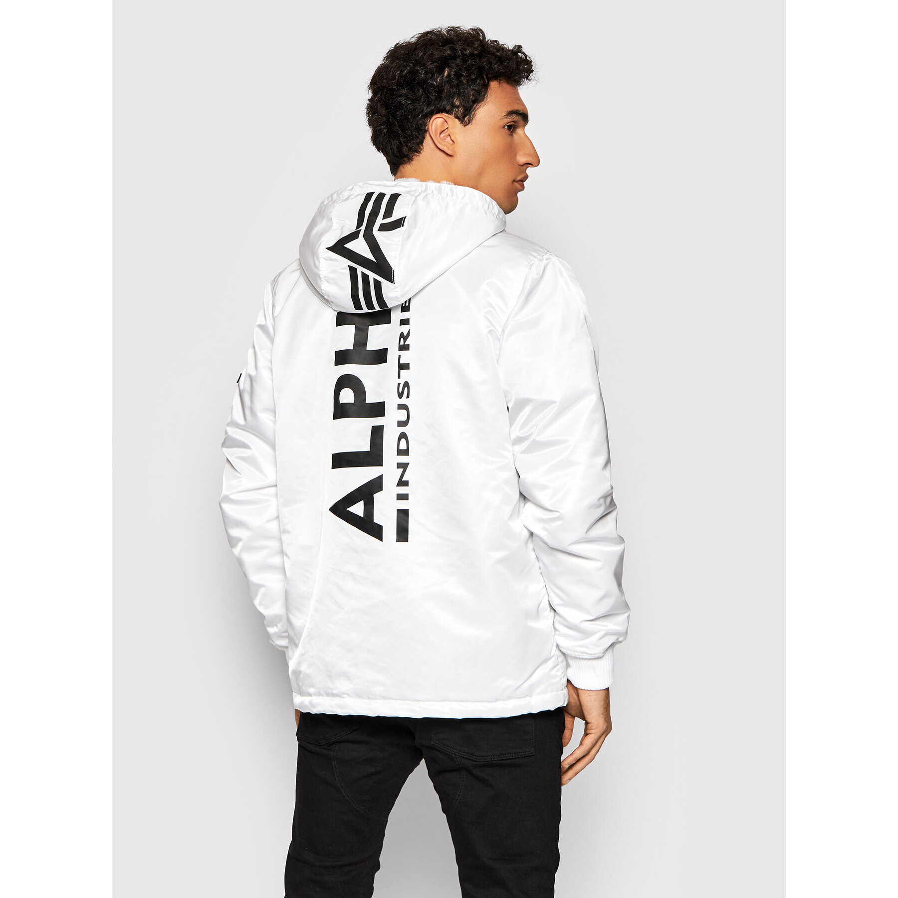 Alpha Industries Анорак 118103 Бял Regular Fit - Pepit.bg