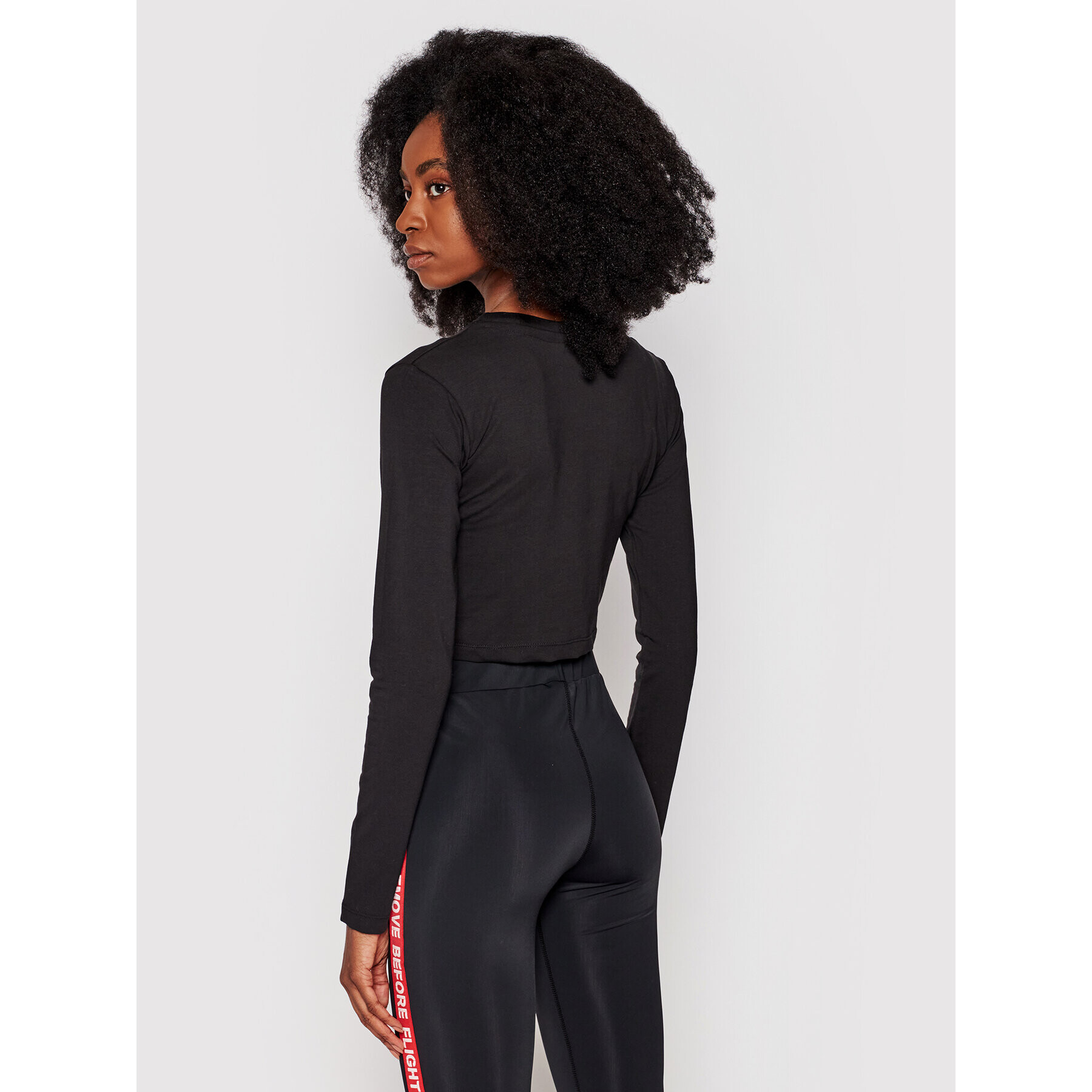 Alpha Industries Блуза Basic Cropped 116076 Черен Slim Fit - Pepit.bg