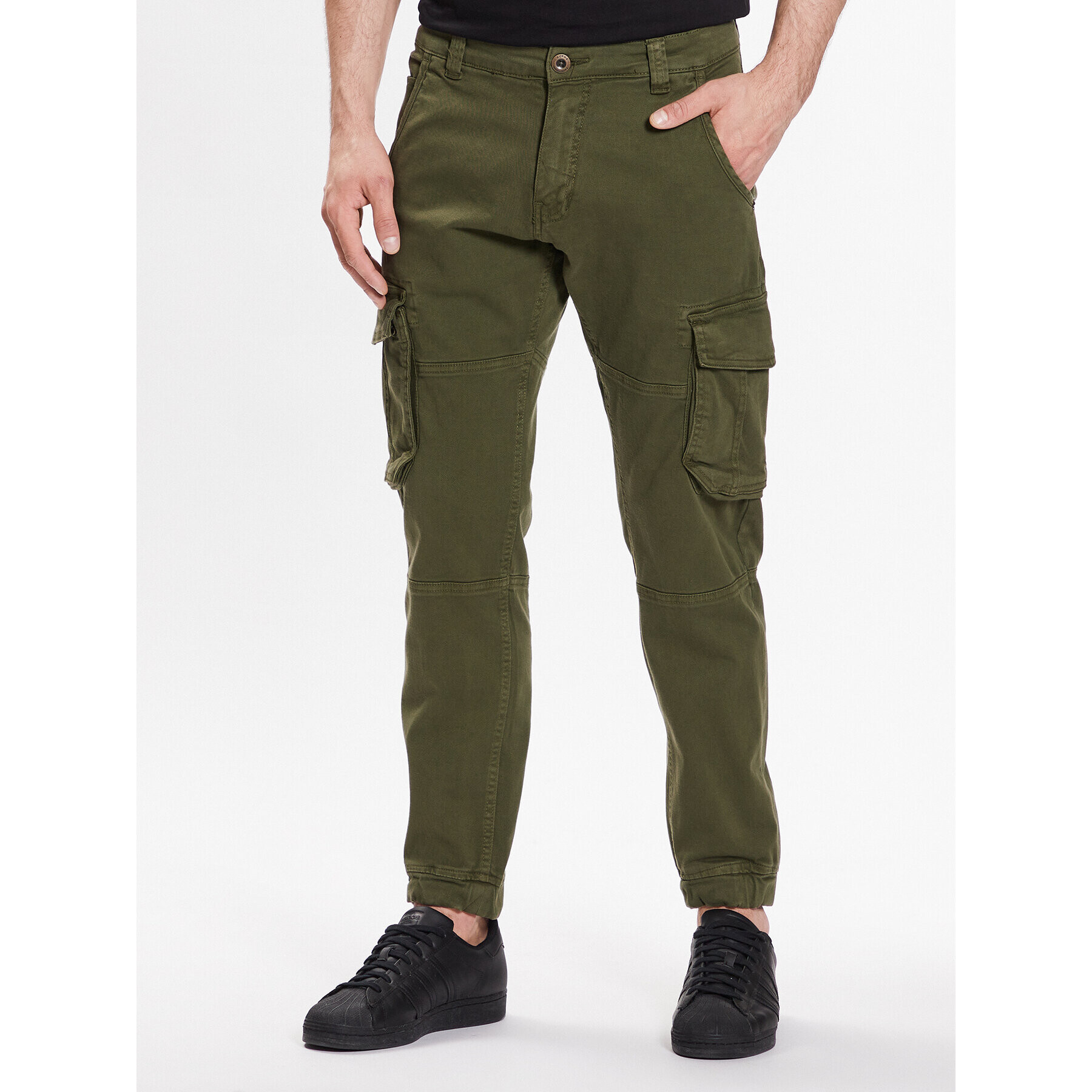 Alpha Industries Текстилни панталони Army 196210 Зелен Regular Fit - Pepit.bg