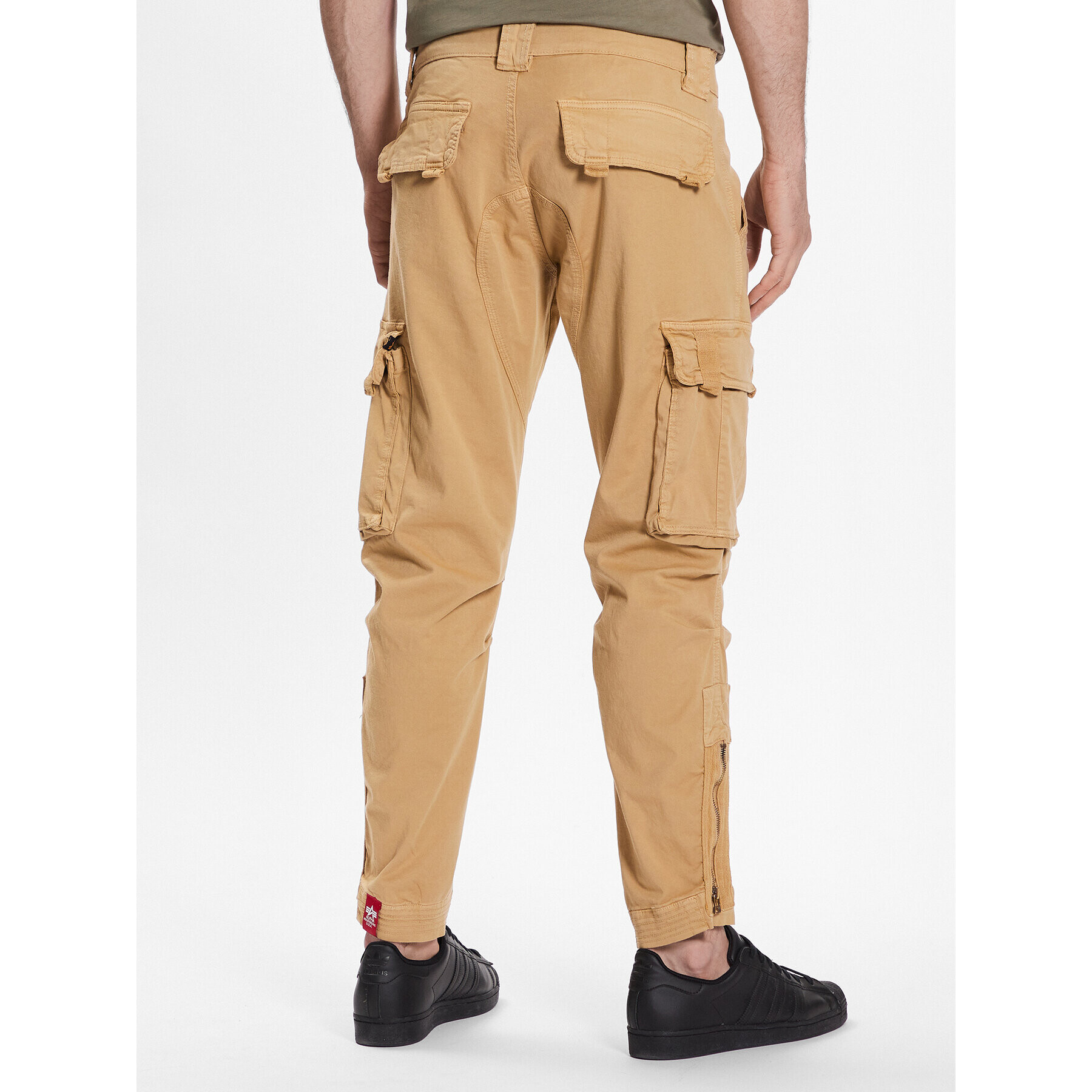 Alpha Industries Текстилни панталони Task Force 106203 Бежов Tapered Fit - Pepit.bg