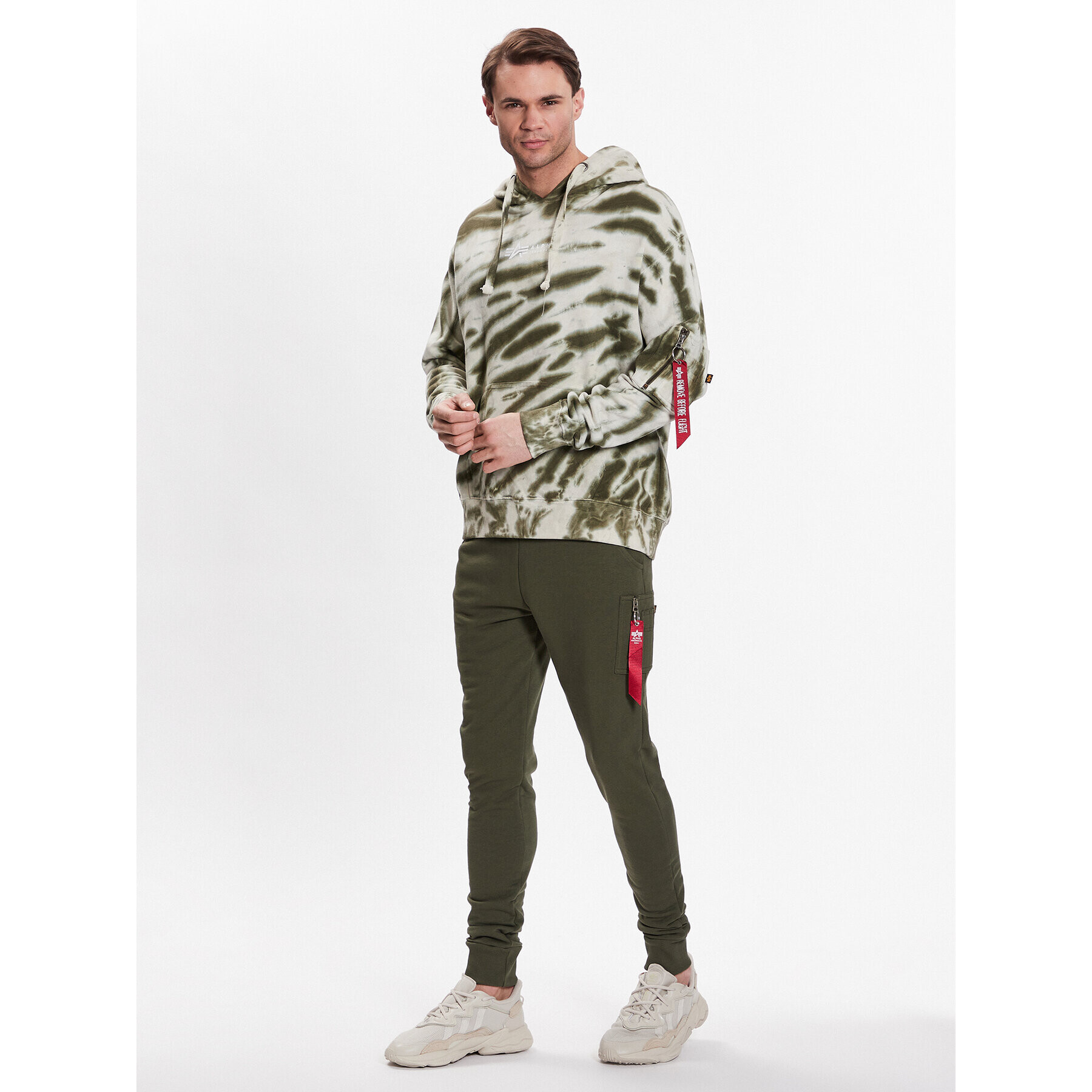 Alpha Industries Долнище анцуг X-Fit 178333 Зелен Slim Fit - Pepit.bg