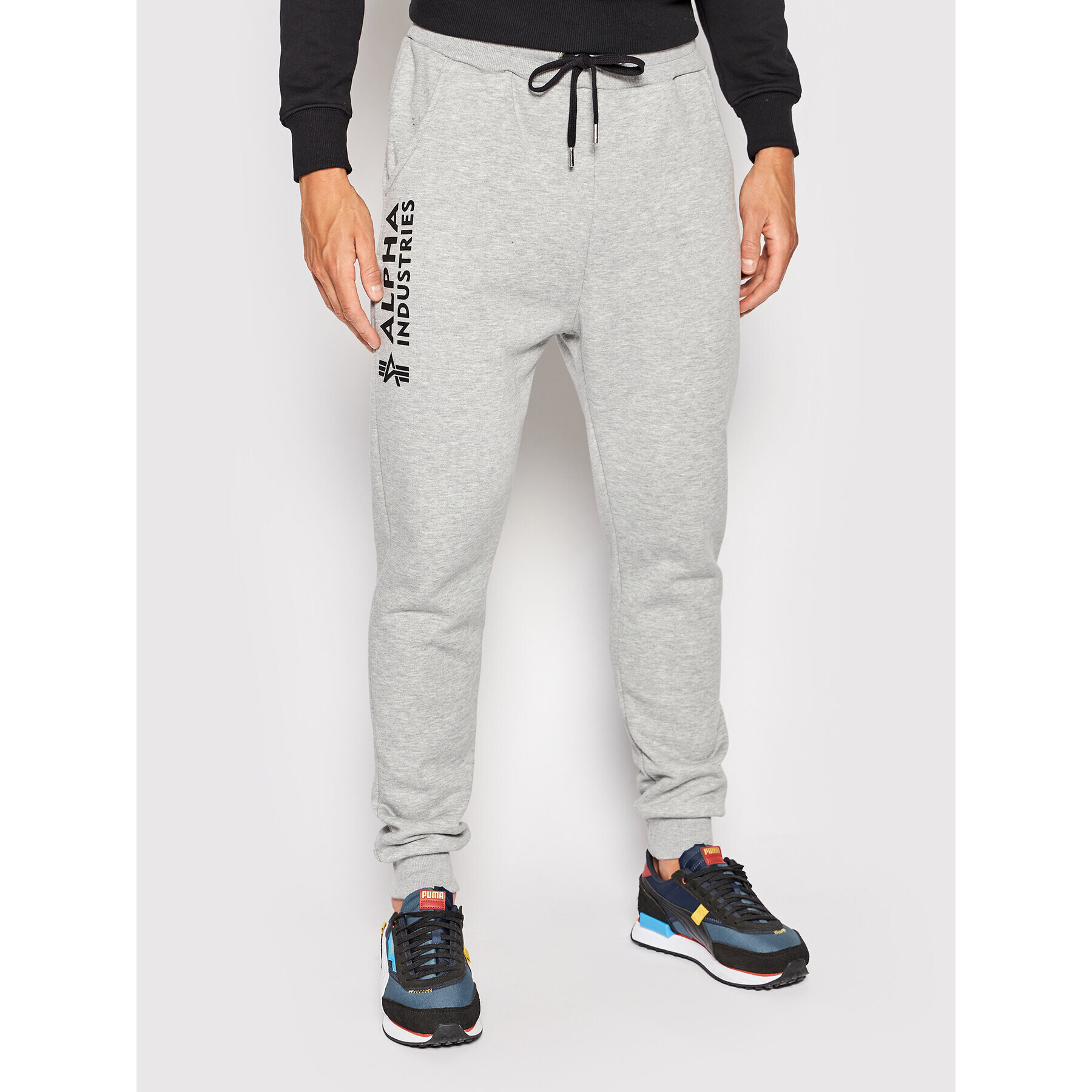 Alpha Industries Долнище анцуг Basic 116368 Сив Regular Fit - Pepit.bg