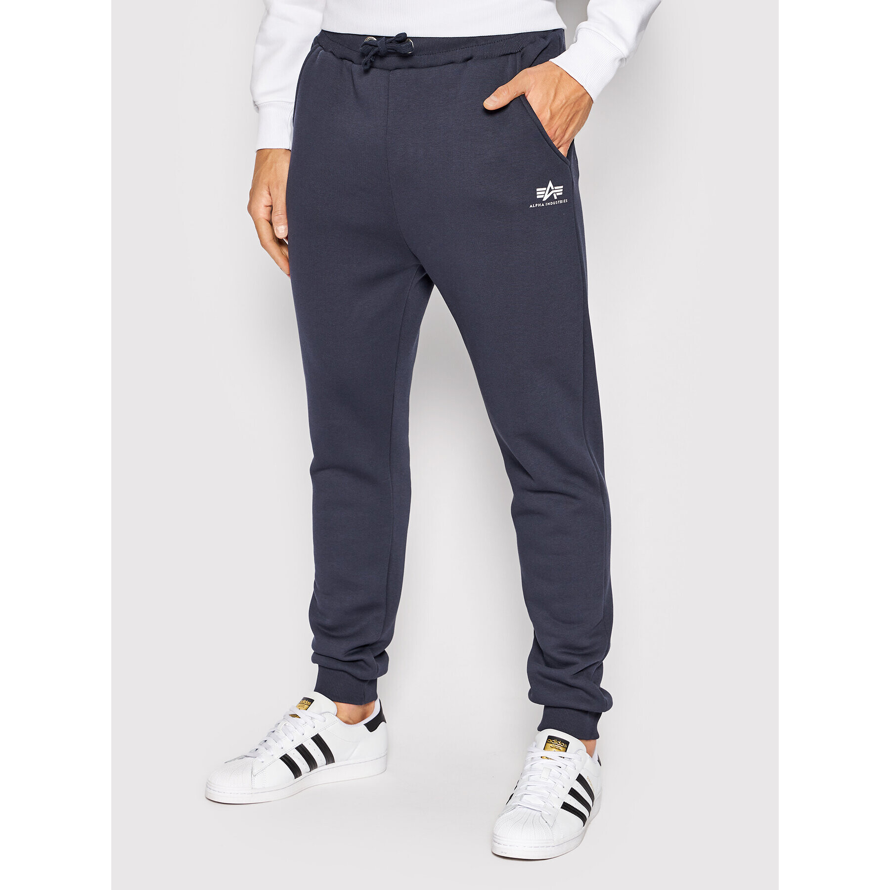 Alpha Industries Долнище анцуг Basic 116370 Тъмносин Slim Fit - Pepit.bg