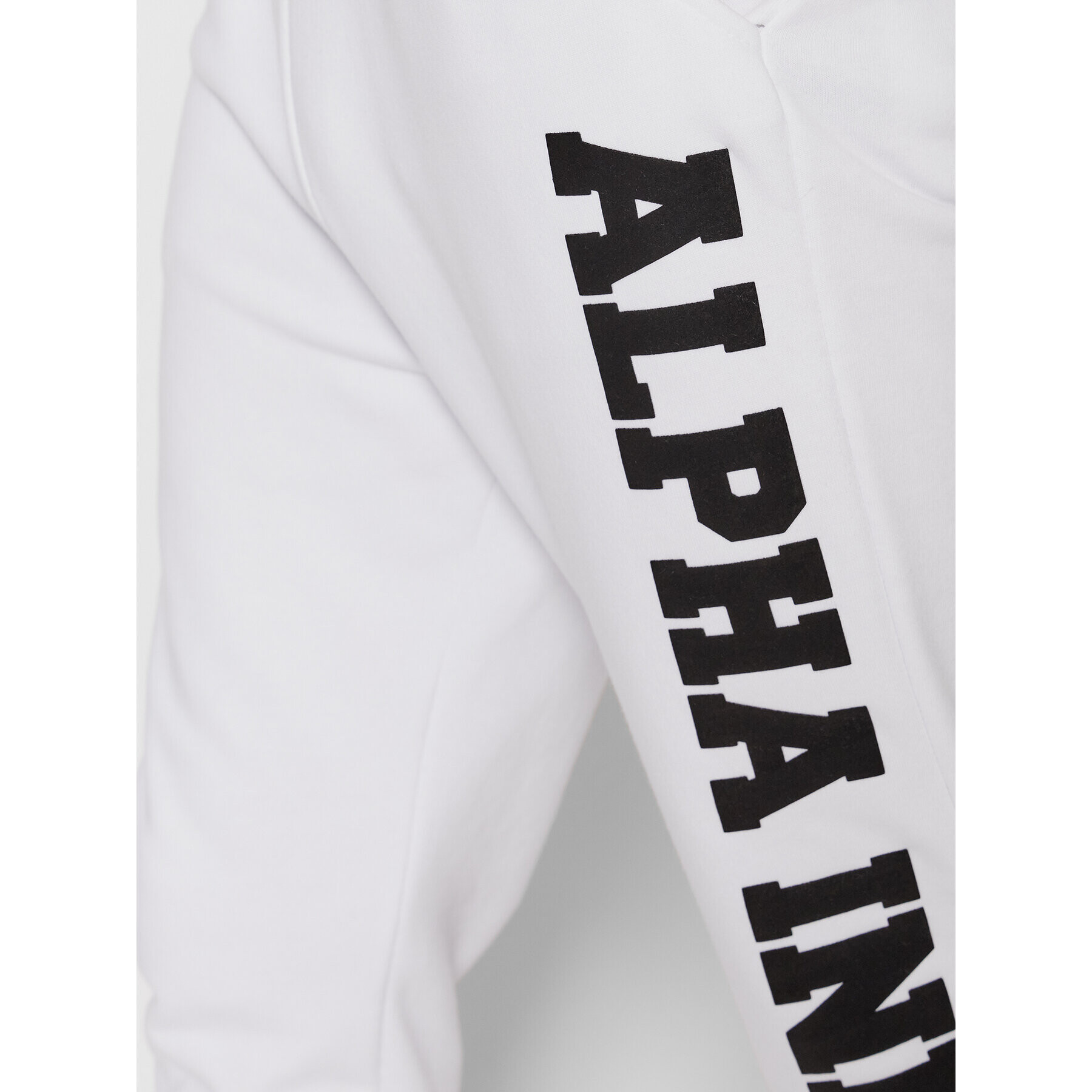 Alpha Industries Долнище анцуг Big Letters 126343 Бял Regular Fit - Pepit.bg