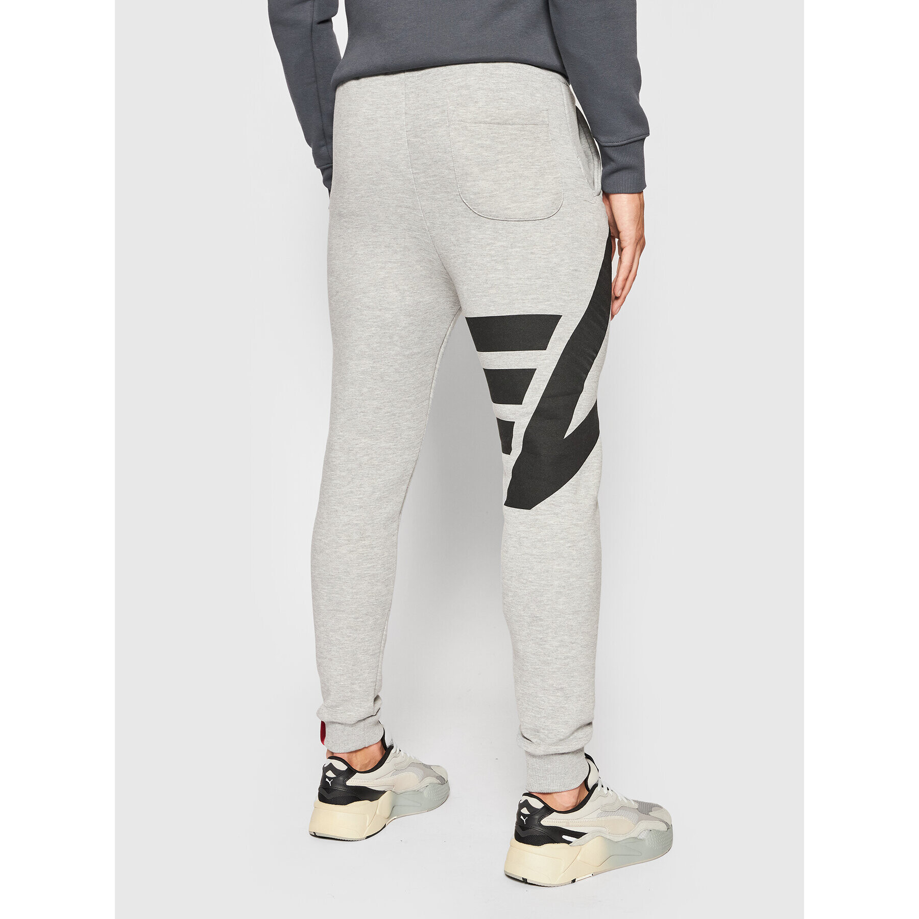 Alpha Industries Долнище анцуг Side Logo 118362 Сив Slim Fit - Pepit.bg