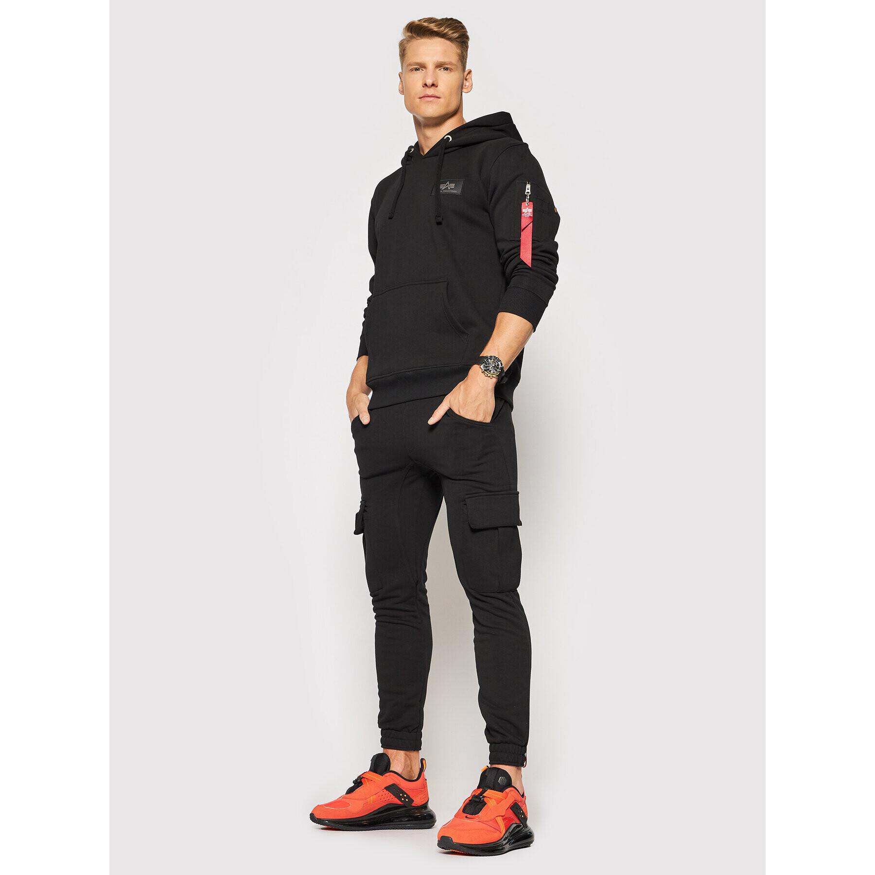 Alpha Industries Долнище анцуг Terry Jogger 116204 Черен Regular Fit - Pepit.bg