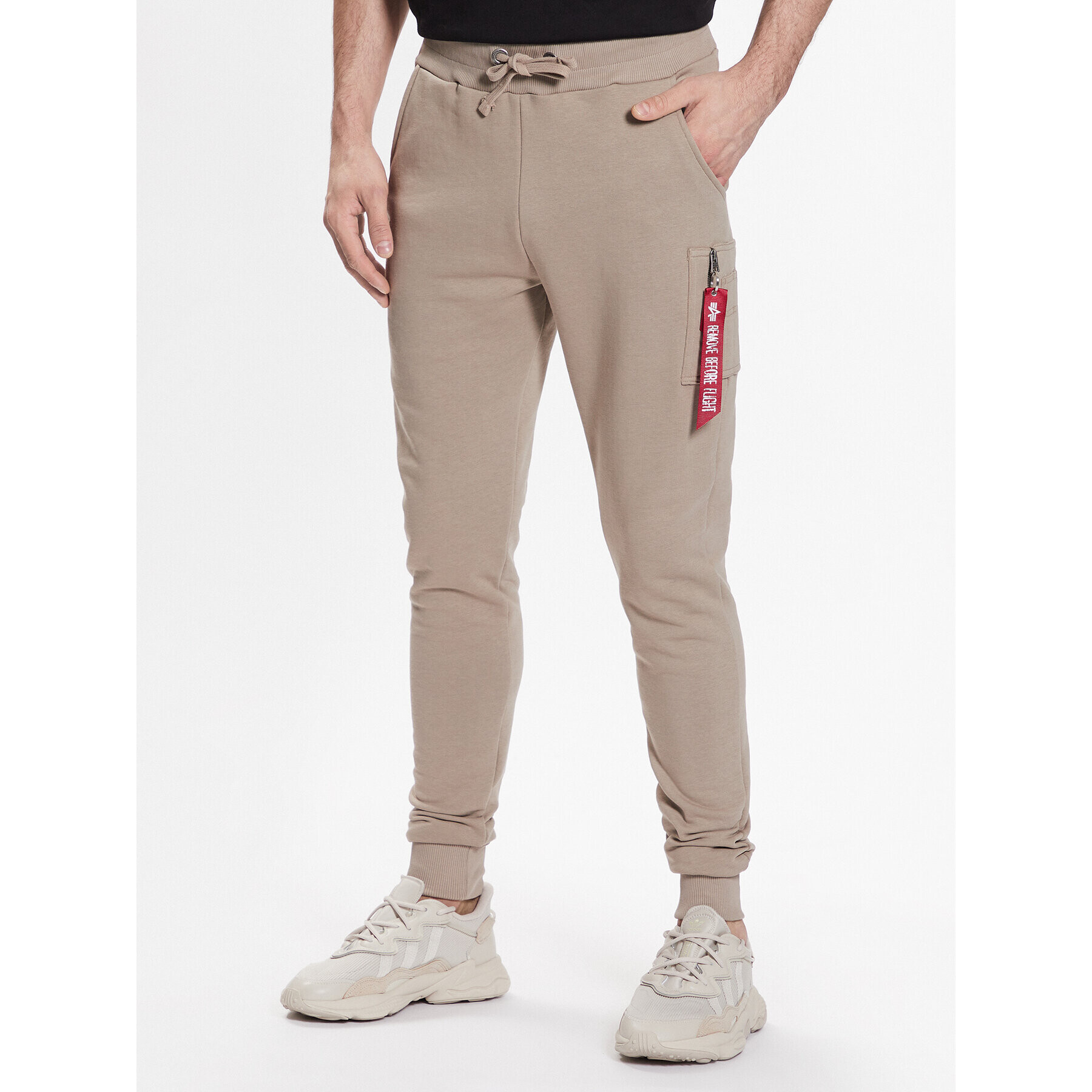 Alpha Industries Долнище анцуг X-Fit Slim 178333 Бежов Slim Fit - Pepit.bg