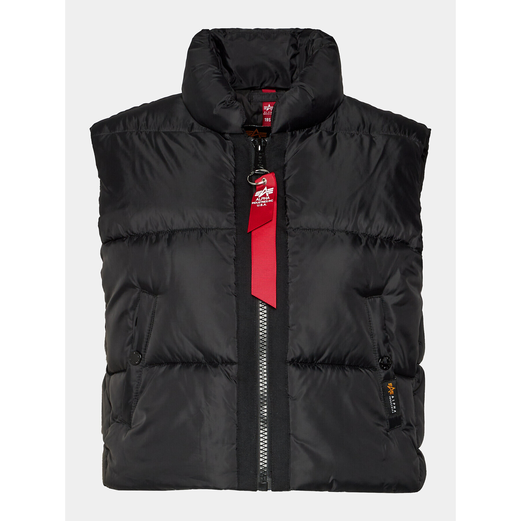 Alpha Industries Елек Puffer Vest Cropped 138007 Черен Regular Fit - Pepit.bg