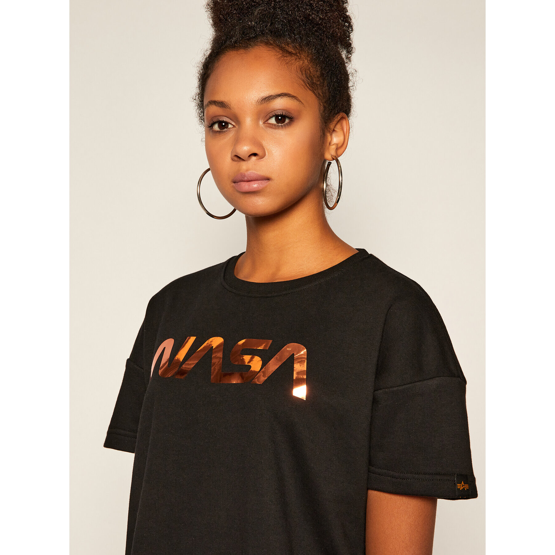 Alpha Industries Ежедневна рокля Nasa Long 128062 Черен Regular Fit - Pepit.bg