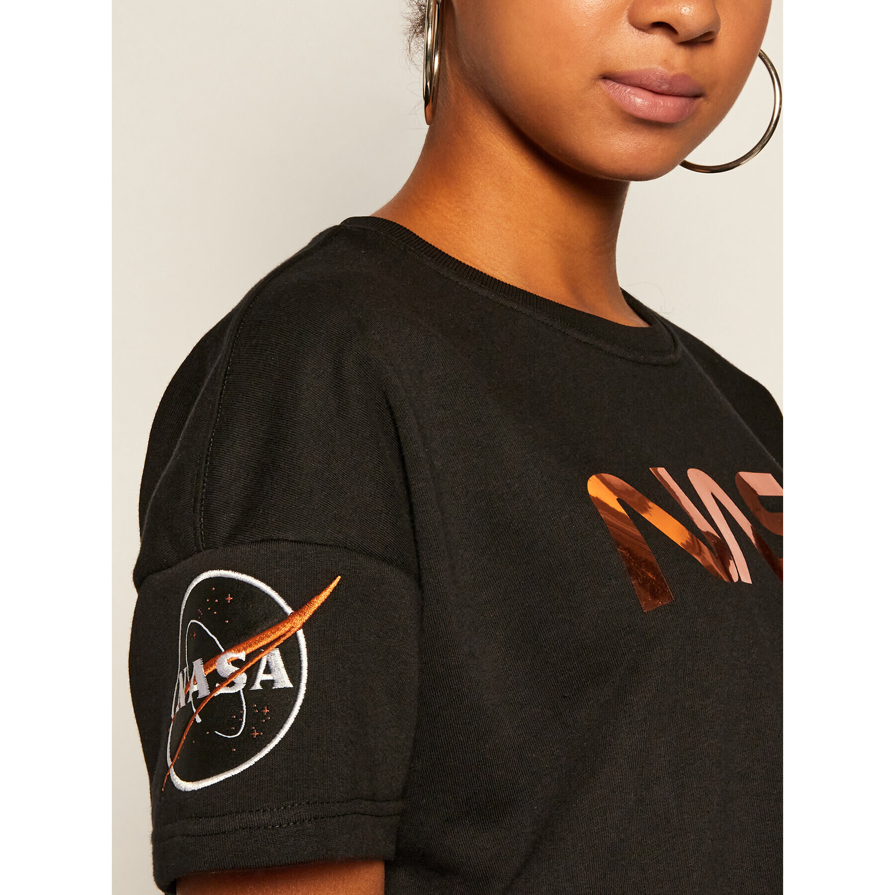 Alpha Industries Ежедневна рокля Nasa Long 128062 Черен Regular Fit - Pepit.bg